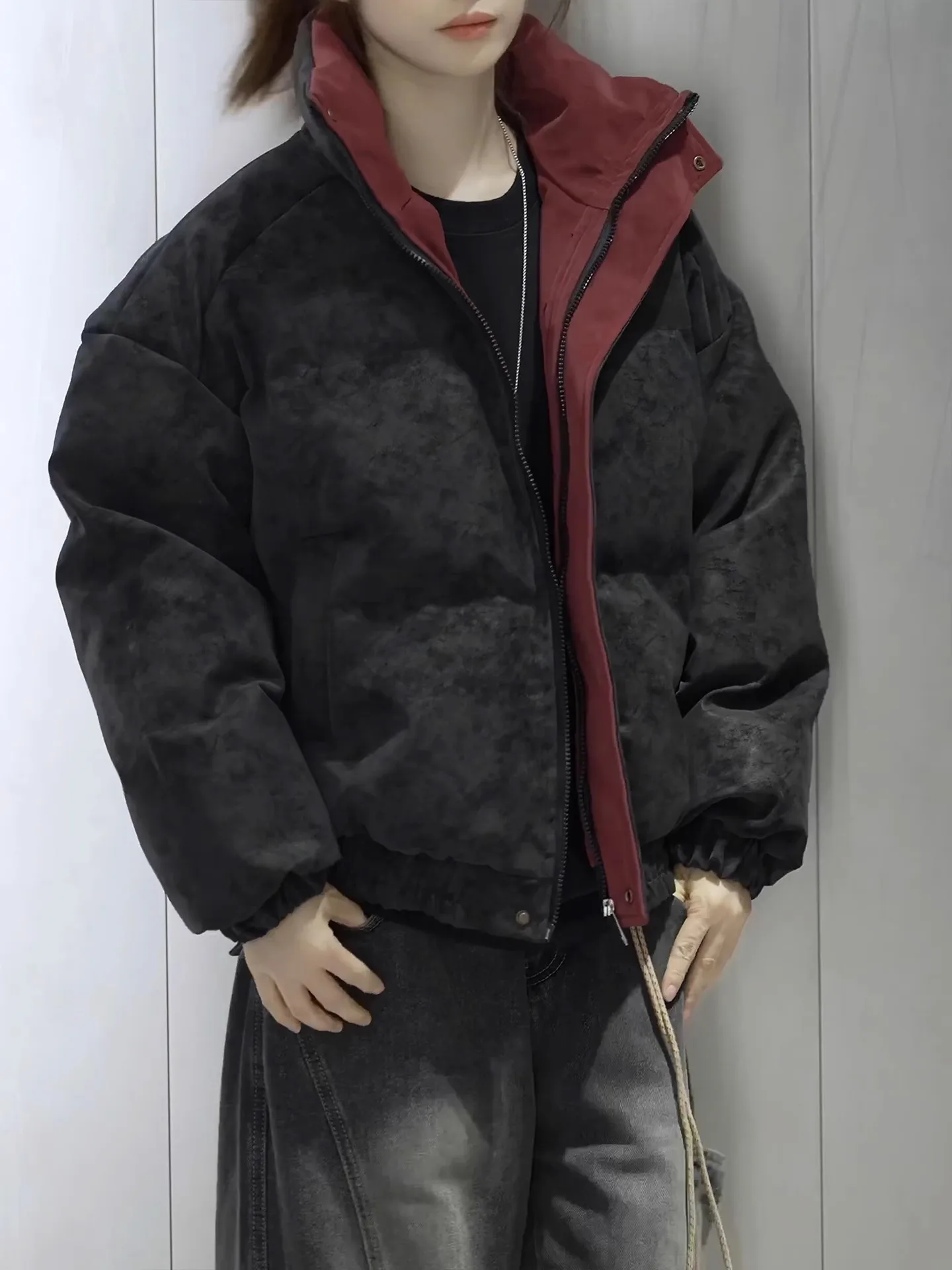 Мужская зимняя куртка из искусственной кожи с эффектом тай-дай, утепленная, с воротником-стойкой, повседневная, молодежная, модная, укороченная
Мужская зимняя куртка из искусственной кожи с эффектом тай-дай, утепленная, с воротником-стойкой, повседневная, молодежная, модная, укороченная