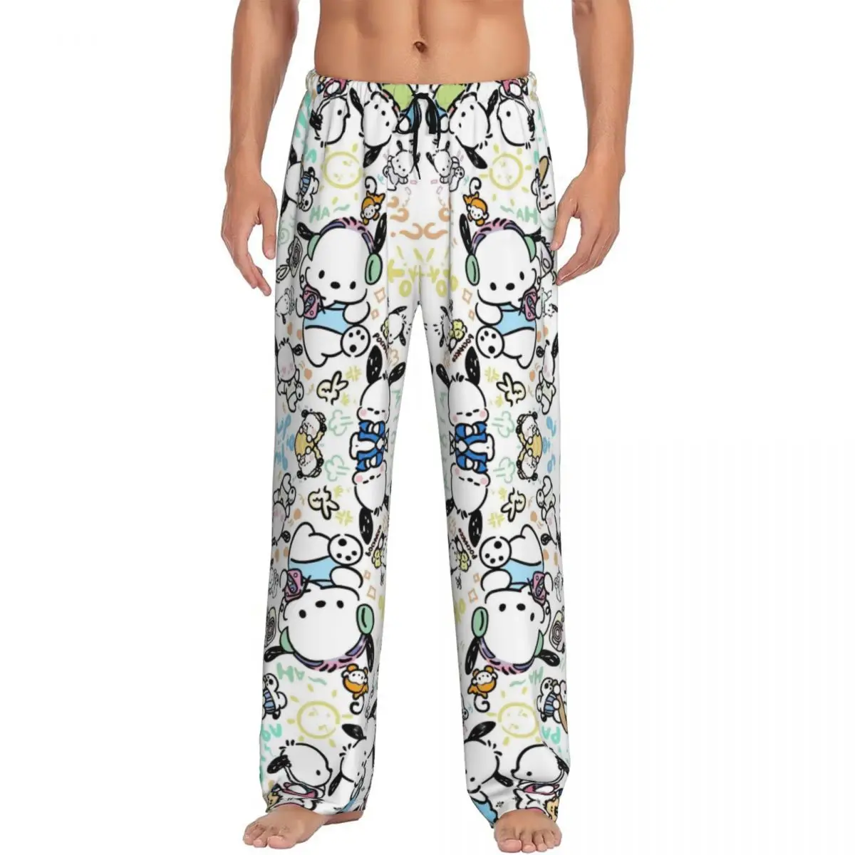 Custom Pochacco Pajama Pants Sleepwear Men Elastic Waistband Cartoon Cute Sleep Lounge Bottoms with Pockets
Custom Pochacco Pajama Pants Sleepwear Men Elastic Waistband Cartoon Cute Sleep Lounge Bottoms with Pockets