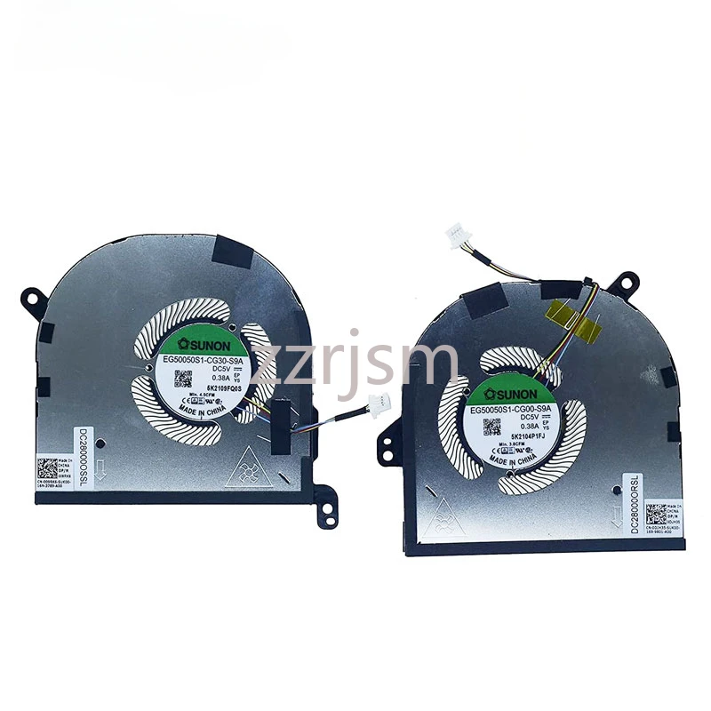 Replacement CPU GPU Cooling Fan for Dell XPS 15 9500 9510 Precision 5550 DC5V 0.38A Series 009RK6 09RK6 0DJH35
Replacement CPU GPU Cooling Fan for Dell XPS 15 9500 9510 Precision 5550 DC5V 0.38A Series 009RK6 09RK6 0DJH35