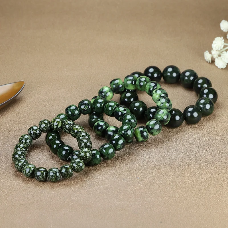 Natural Tibetan Jade Herbal King Stone Bracelet Men's and Women's Jewelry, Suitable for Daily Wear
Natural Tibetan Jade Herbal King Stone Bracelet Men's and Women's Jewelry, Suitable for Daily Wear