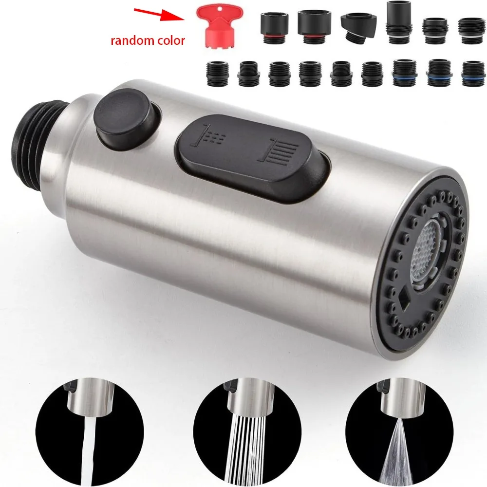 Durable ABS Kitchen Faucet Spray Head Water Saving 3 Function Faucet Head Replacement Brushed Nickel Dual Function
Durable ABS Kitchen Faucet Spray Head Water Saving 3 Function Faucet Head Replacement Brushed Nickel Dual Function