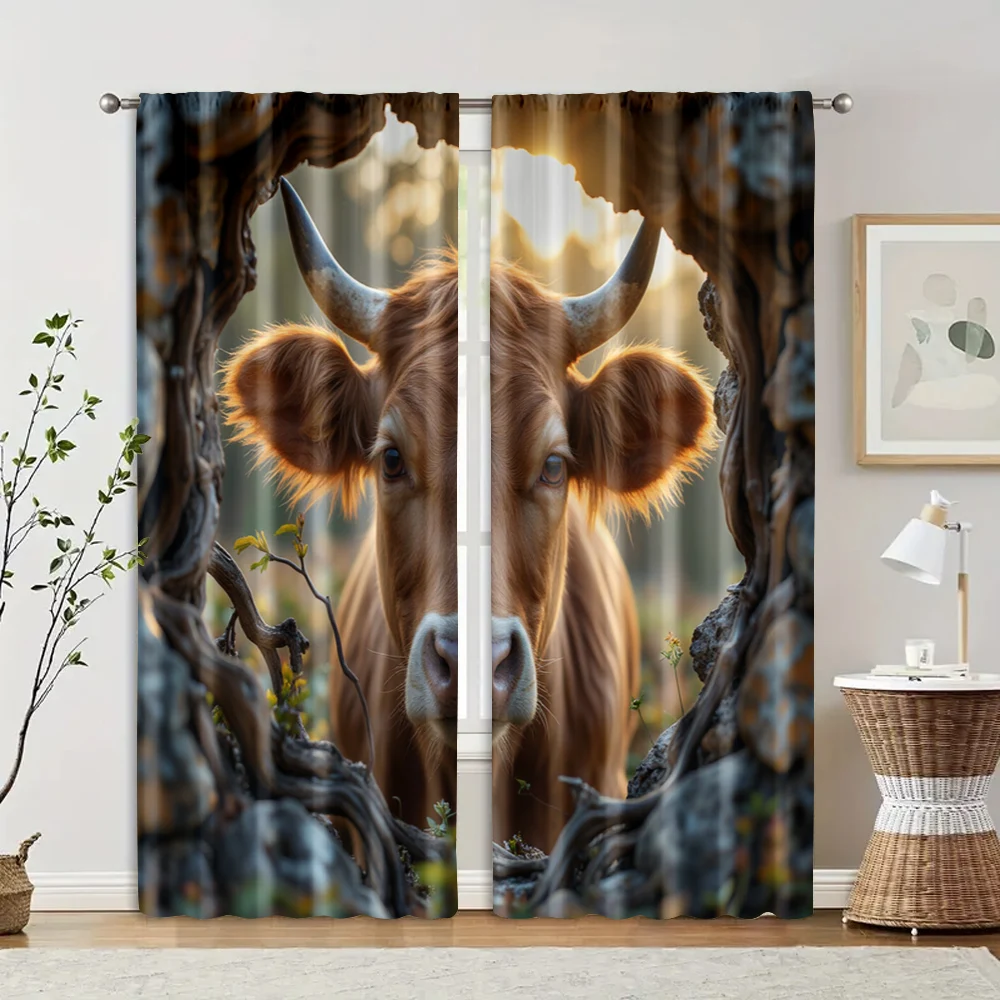 2 pcs, filtering curtains (excluding rods, non-movable, without batteries) Cow for use in bedrooms and living rooms
2 pcs, filtering curtains (excluding rods, non-movable, without batteries) Cow for use in bedrooms and living rooms