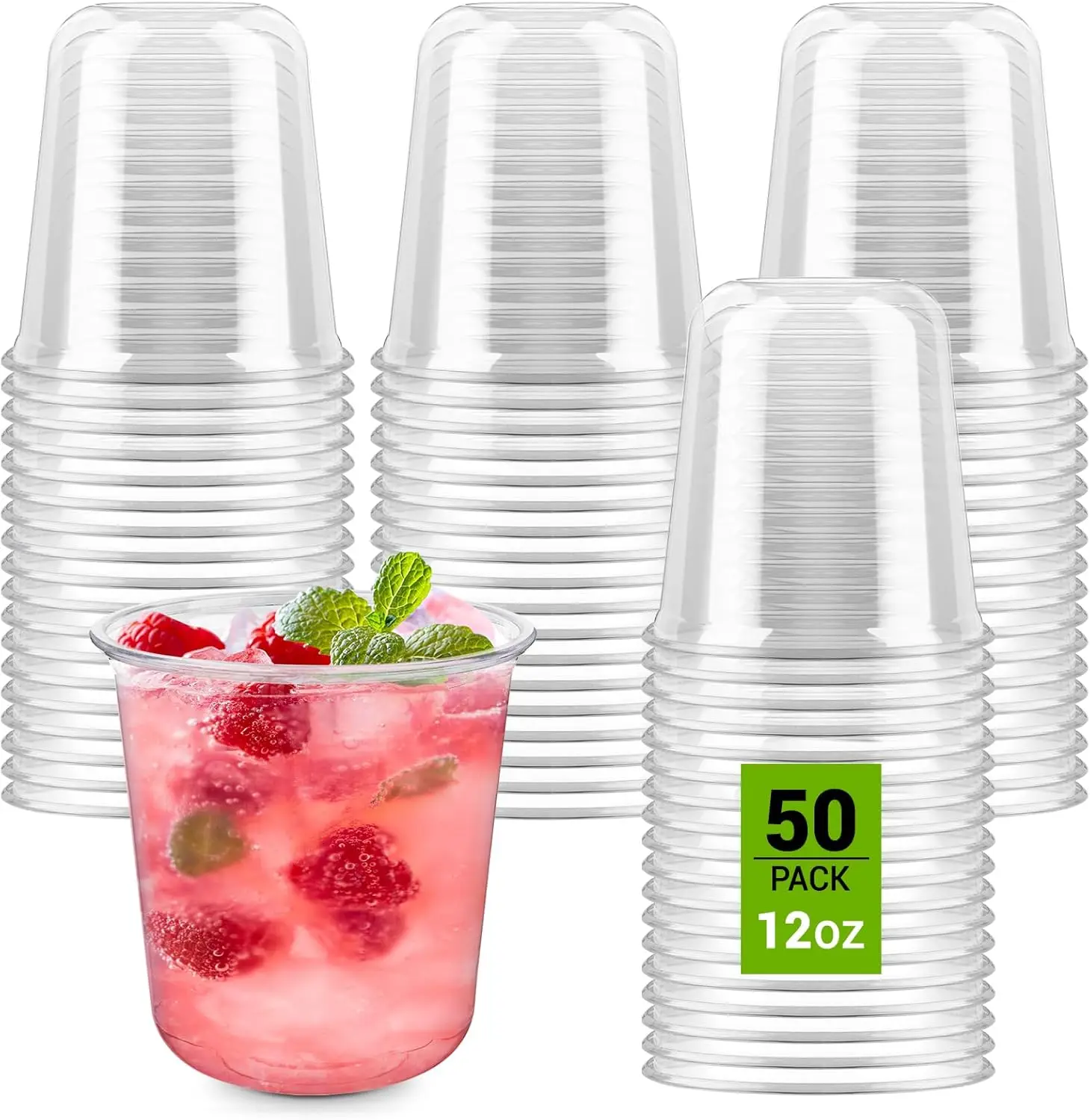 50 Pcs 12 oz Disposable Stemless Wine Glasses, Crystal Clear Plastic Cocktail Cups for Parties, Weddings, and Gatherings
50 Pcs 12 oz Disposable Stemless Wine Glasses, Crystal Clear Plastic Cocktail Cups for Parties, Weddings, and Gatherings