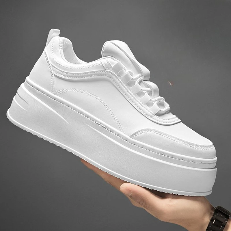 Men White Platform Sneakers Height Increasing Skate Shoes Summer Breathable Casual Thick Sole Loafers
Men White Platform Sneakers Height Increasing Skate Shoes Summer Breathable Casual Thick Sole Loafers
