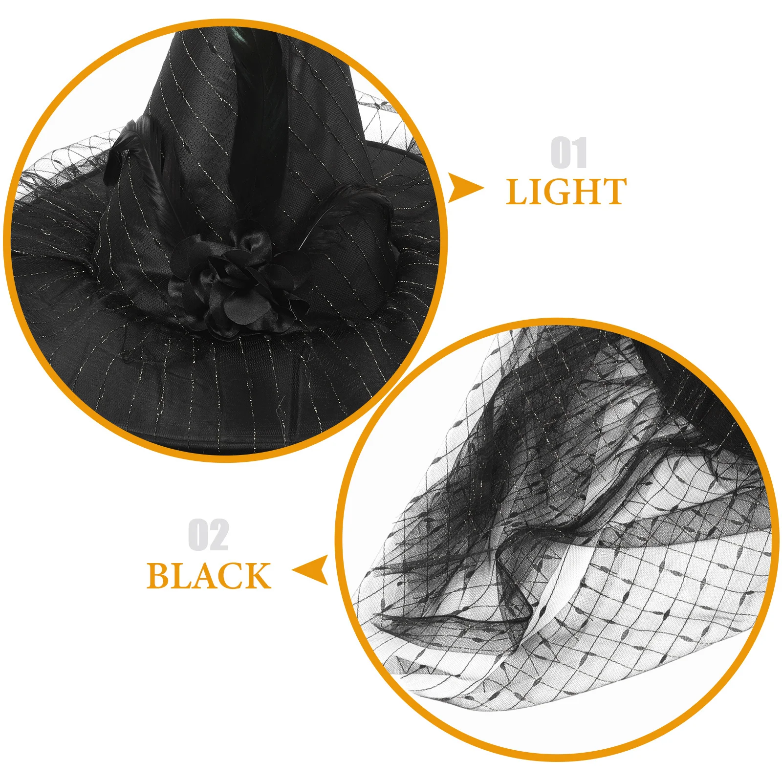 Halloween Witch Hat Lightweight Costume Party Hat With Veil For Cosplay Festival Decoration Prop Wide Brim Decorative
Halloween Witch Hat Lightweight Costume Party Hat With Veil For Cosplay Festival Decoration Prop Wide Brim Decorative