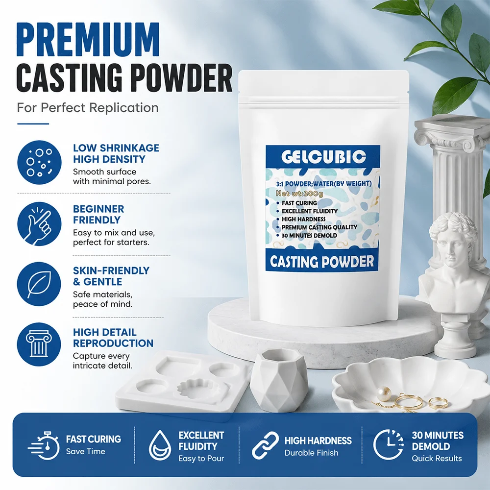 1kg Fast Demold Gypsum Powder for Silicone Mold Sculpture Casting DIY Handmade Aroma Plaster Craft Material
1kg Fast Demold Gypsum Powder for Silicone Mold Sculpture Casting DIY Handmade Aroma Plaster Craft Material