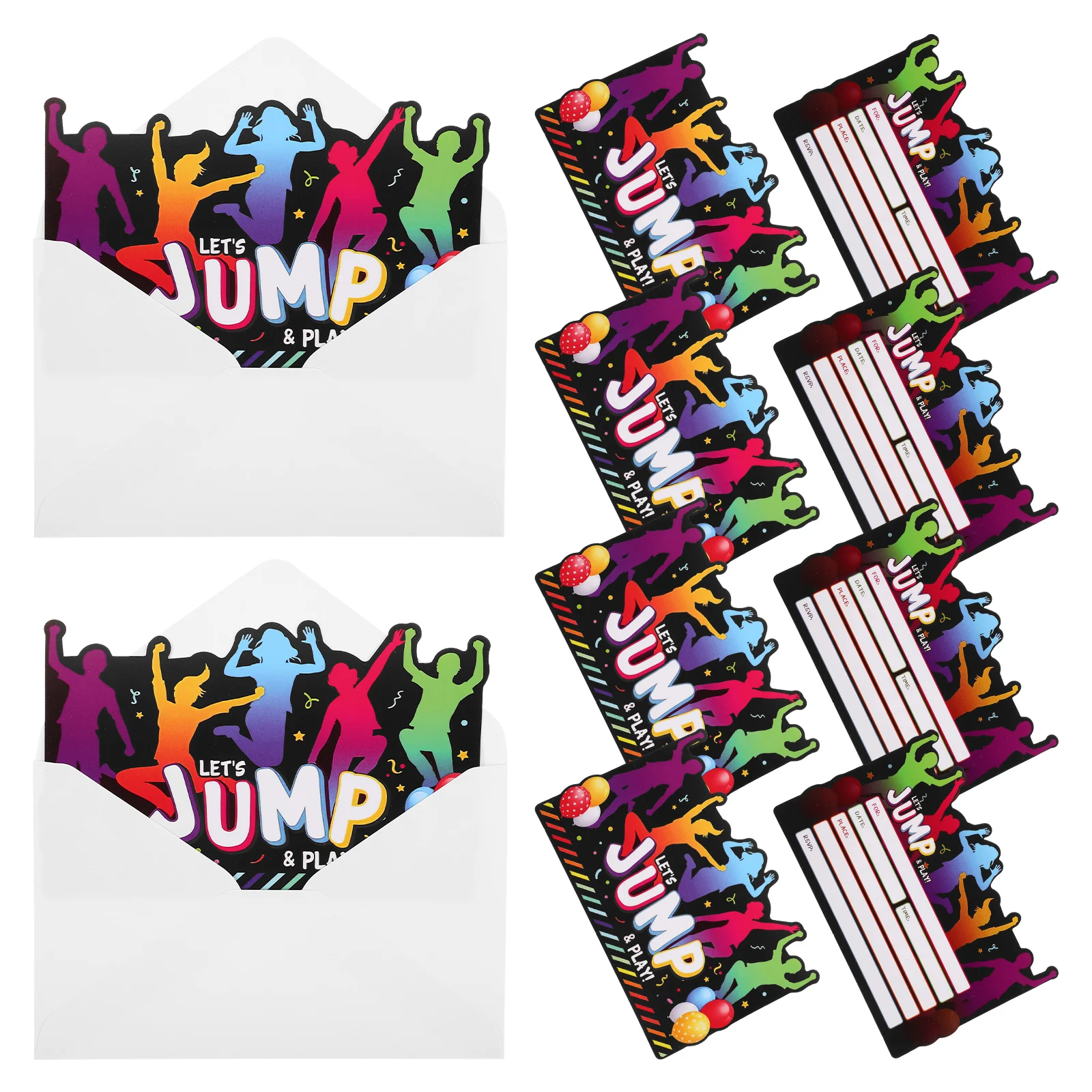 12 Sets Party Invitation Cards Kids Girls Jump Theme Cardstock Venue Props Event Decorations
12 Sets Party Invitation Cards Kids Girls Jump Theme Cardstock Venue Props Event Decorations