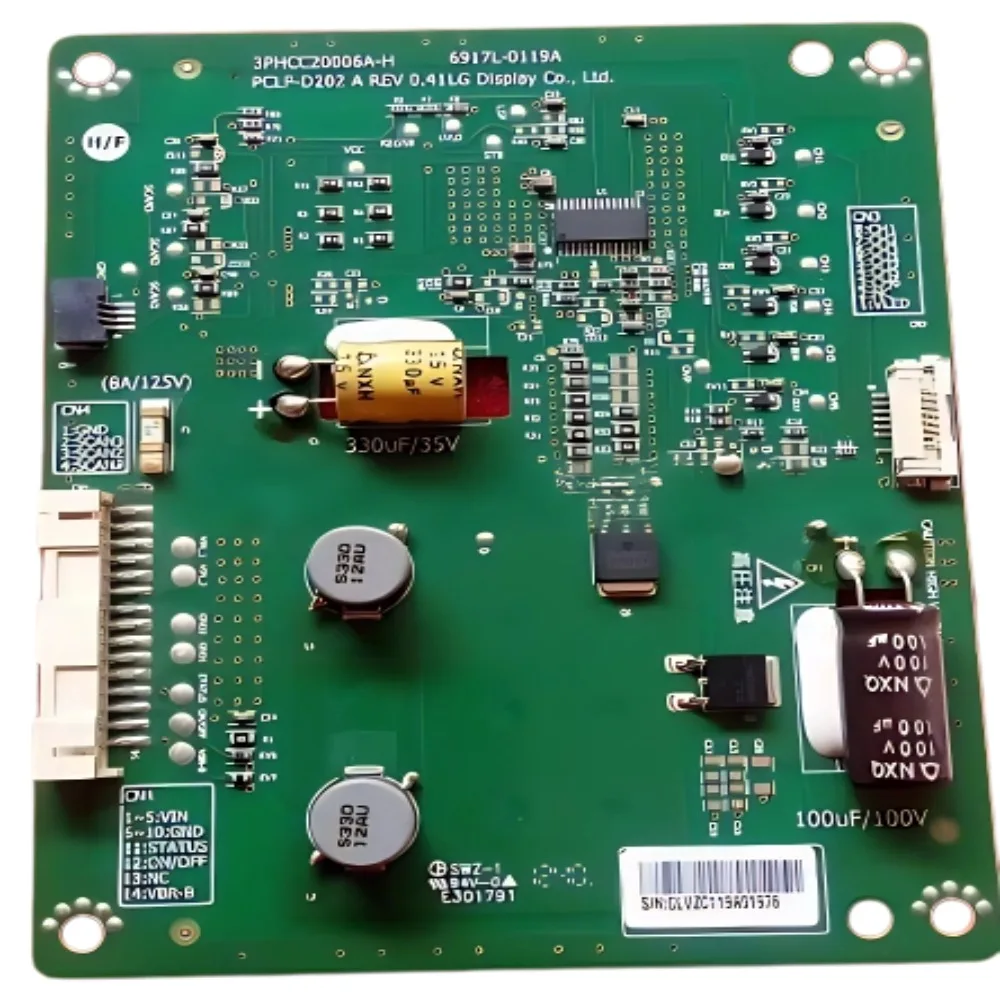 Инвертор 6917L-0119A 3PHCC20006A-H PCLF-D202 A REV0.41LG дисплей оригинальные детали
Инвертор 6917L-0119A 3PHCC20006A-H PCLF-D202 A REV0.41LG дисплей оригинальные детали