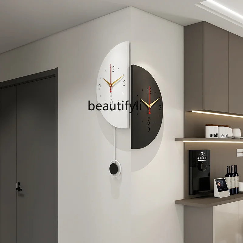 Modern double-sided corner clock corner watch living room, wall clock, wall-mounted household simple clock
Modern double-sided corner clock corner watch living room, wall clock, wall-mounted household simple clock