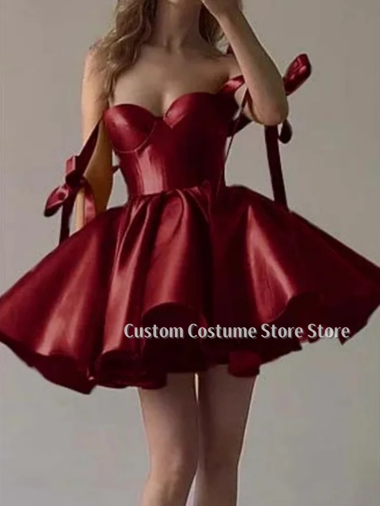 Customized Vintage Ultra Short Evening Dresses Sweetheart Detachable Halter Bowknot Halter A-Line Puffy Hem Multicolour Prom
Customized Vintage Ultra Short Evening Dresses Sweetheart Detachable Halter Bowknot Halter A-Line Puffy Hem Multicolour Prom