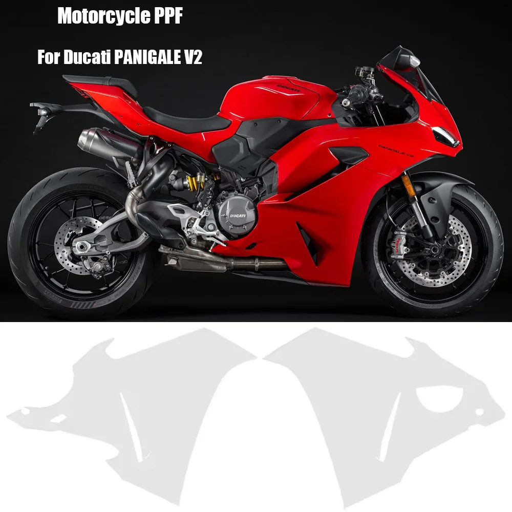  V2 Fairing Protective Parts 2025 Motorcycle TPU Anti-scratch Kit Panigale For Ducati PANIGALE V2 PPF Paint Protection Film
V2 Fairing Protective Parts 2025 Motorcycle TPU Anti-scratch Kit Panigale For Ducati PANIGALE V2 PPF Paint Protection Film 