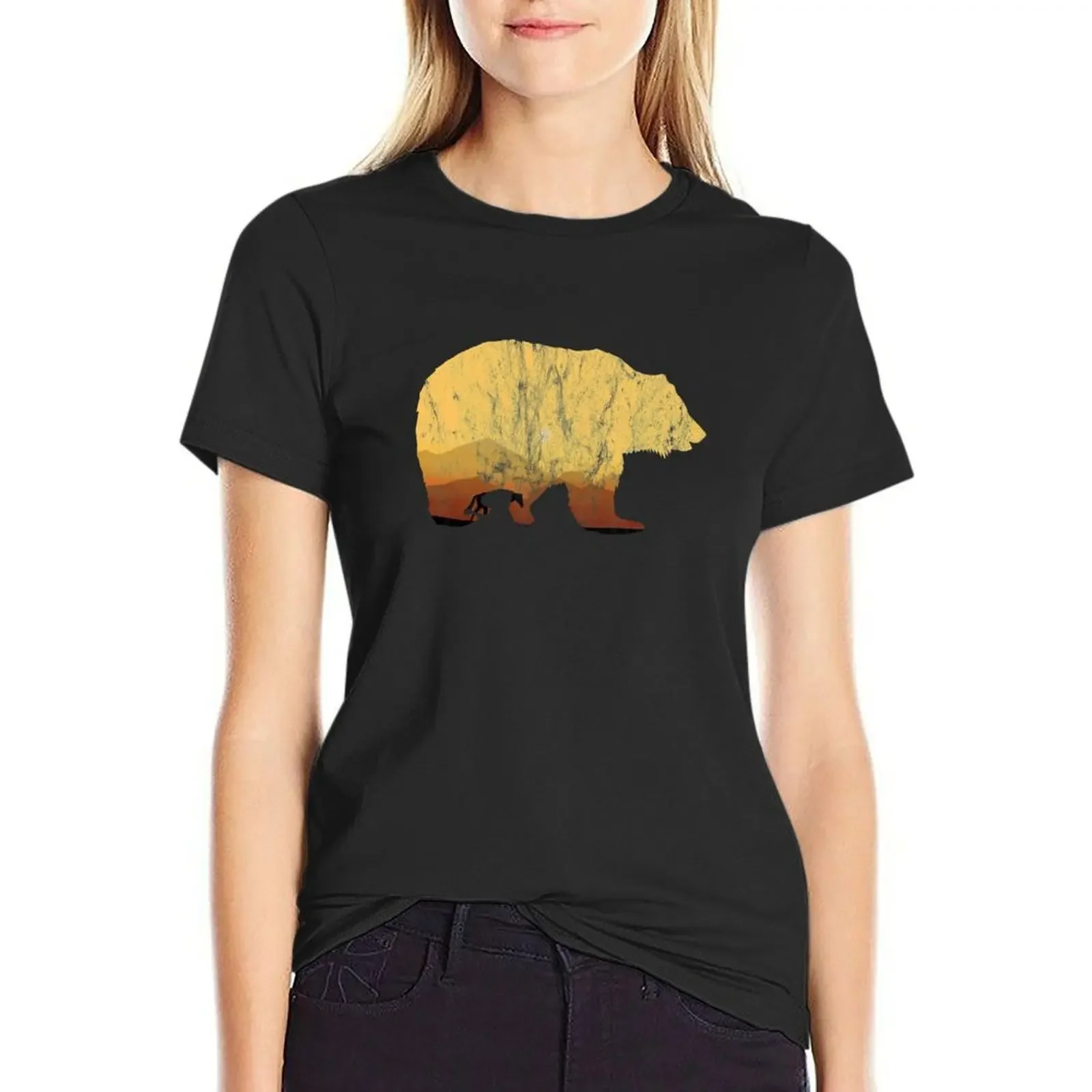Bear mountains nature used look T-Shirt lady clothes kawaii clothes plain funnys tops Women
Bear mountains nature used look T-Shirt lady clothes kawaii clothes plain funnys tops Women