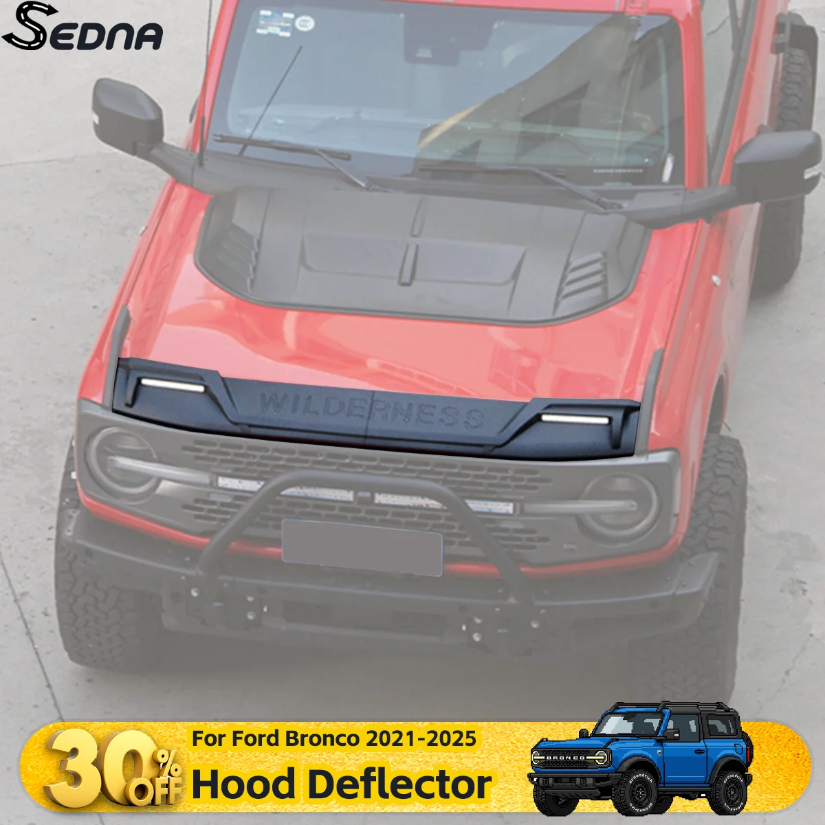 For Ford Bronco 2021-2025 Sandstone Hood Deflector Protector Car Guard Kits Atuo Exterior Modification Protection Cover Parts
For Ford Bronco 2021-2025 Sandstone Hood Deflector Protector Car Guard Kits Atuo Exterior Modification Protection Cover Parts