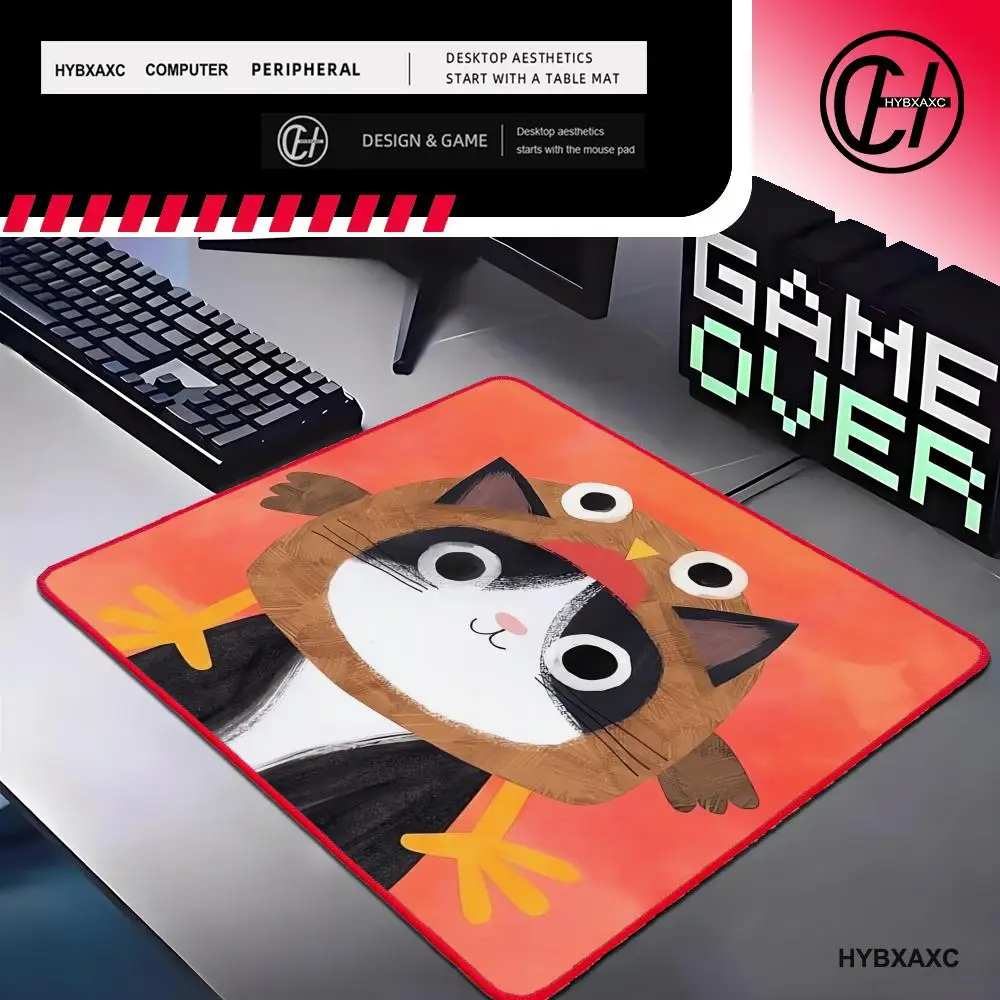 Black Cat Mousepad Small Office Computer Desk Mat Table Keyboard Laptop Cushion Red Lock Edge Non-slip Deskpad Home Decor
Black Cat Mousepad Small Office Computer Desk Mat Table Keyboard Laptop Cushion Red Lock Edge Non-slip Deskpad Home Decor