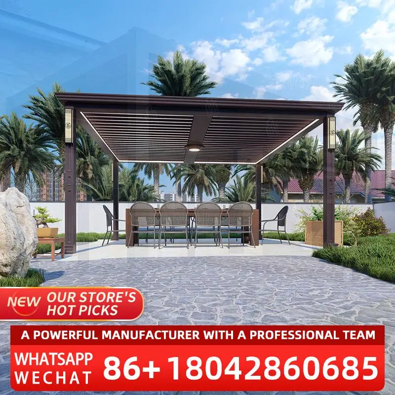 Алюминиевая водонепроницаемая стильная моторизованная беседка с раздвижными стеклянными дверями для сада, патио, уличной беседки
Алюминиевая водонепроницаемая стильная моторизованная беседка с раздвижными стеклянными дверями для сада, патио, уличной беседки