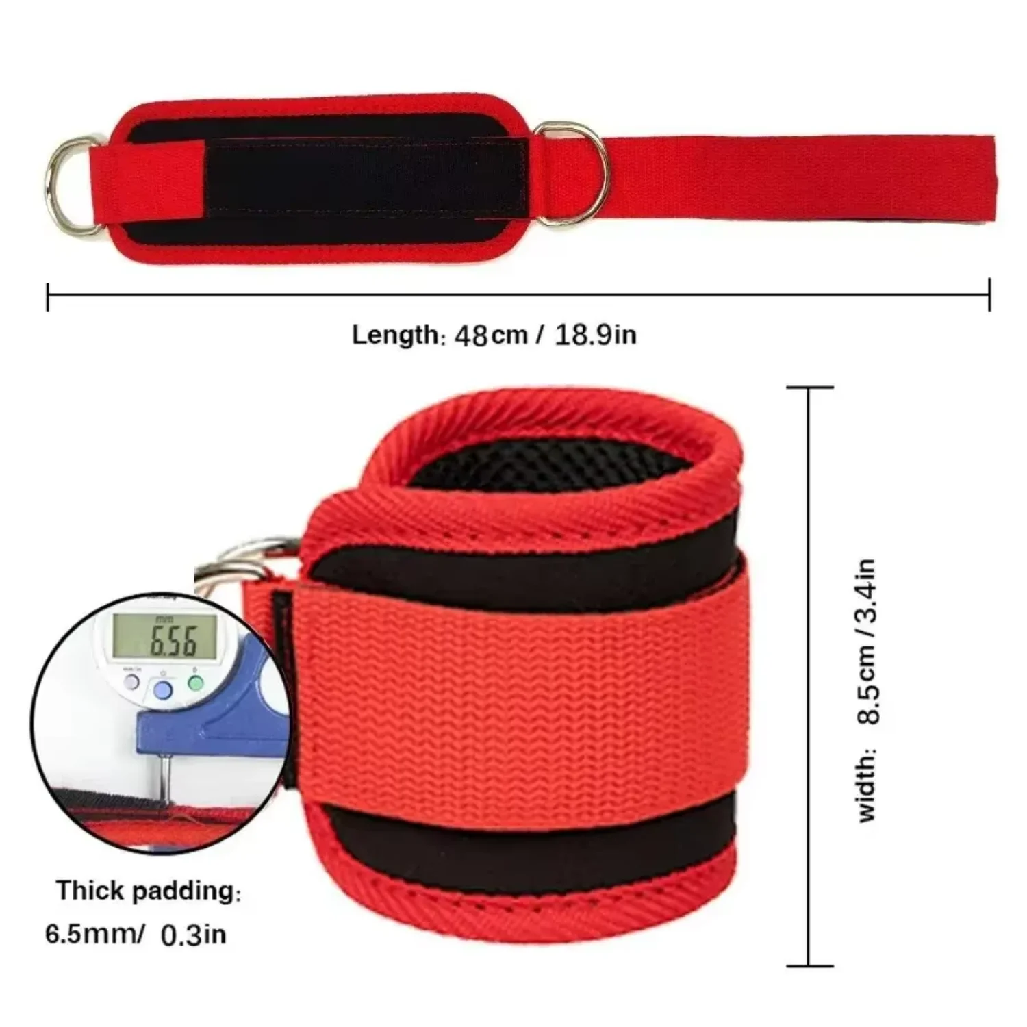 Fitness Ankle Straps Adjustable D-Ring Support Cuffs Gym Leg Strength Workouts Pulley With Buckle Sports Guard Safety Abductors
Fitness Ankle Straps Adjustable D-Ring Support Cuffs Gym Leg Strength Workouts Pulley With Buckle Sports Guard Safety Abductors