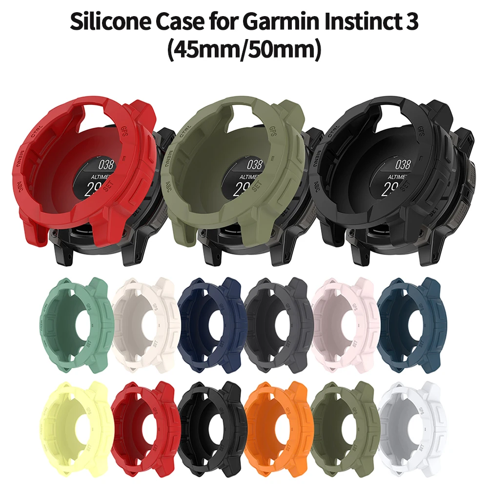 For Garmin Instinct 3 Solar AMOLED 45mm 50mm Case Cover Silicone Protective Shell Frame Bumper For Garmin Instinct 3 Protector
For Garmin Instinct 3 Solar AMOLED 45mm 50mm Case Cover Silicone Protective Shell Frame Bumper For Garmin Instinct 3 Protector