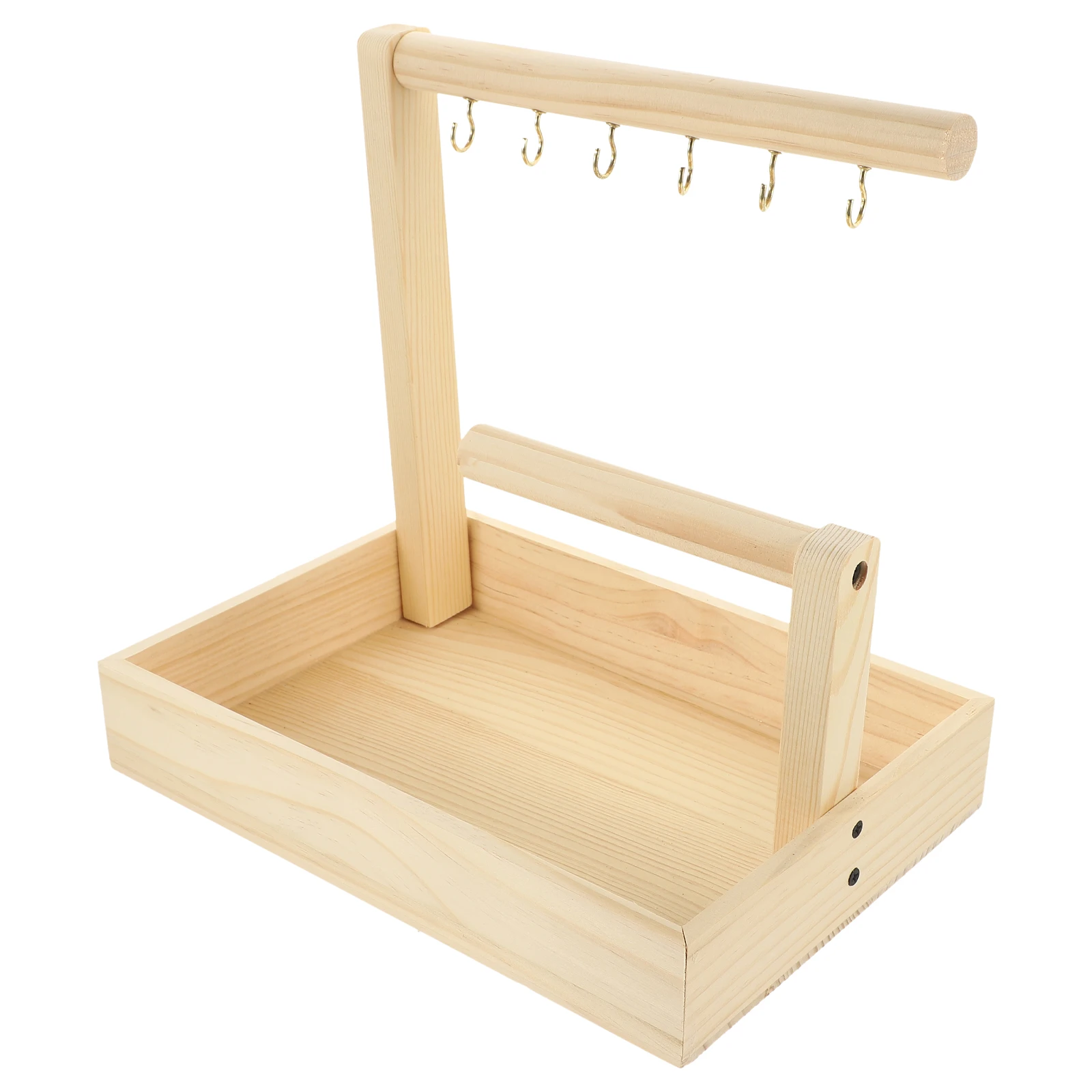 Jewelry Storage Rack Necklace Holder Keychain Display Stand Tray Girls Desktop Solid Wood Long Lasting Multi Functional Space
Jewelry Storage Rack Necklace Holder Keychain Display Stand Tray Girls Desktop Solid Wood Long Lasting Multi Functional Space