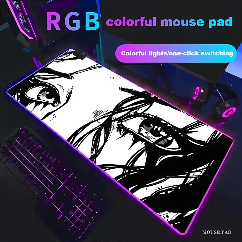 Anime Eyes MousePad - Large Manga GirlDeskMat RGB Gaming Mouse Pad Gamer Large LED Light XXL MousePads PC Computer pad Non-slip
Anime Eyes MousePad - Large Manga GirlDeskMat RGB Gaming Mouse Pad Gamer Large LED Light XXL MousePads PC Computer pad Non-slip