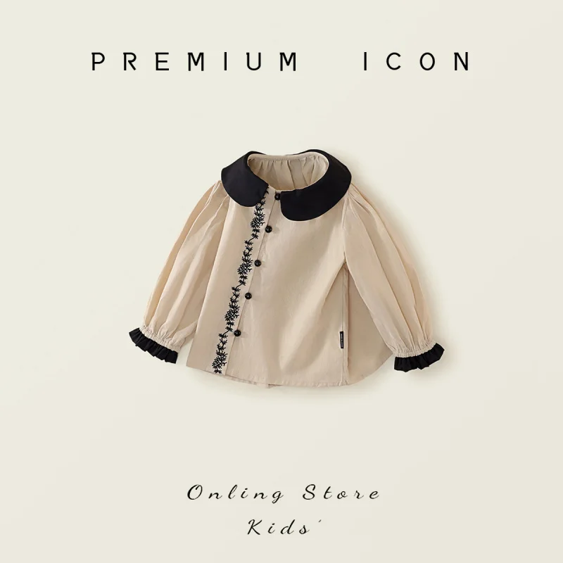 Children's Lapel Embroidered Top2025Autumn New Style Casual Long Sleeve Cotton Shirt for Toddlers and Young Children Wholesale
Children's Lapel Embroidered Top2025Autumn New Style Casual Long Sleeve Cotton Shirt for Toddlers and Young Children Wholesale