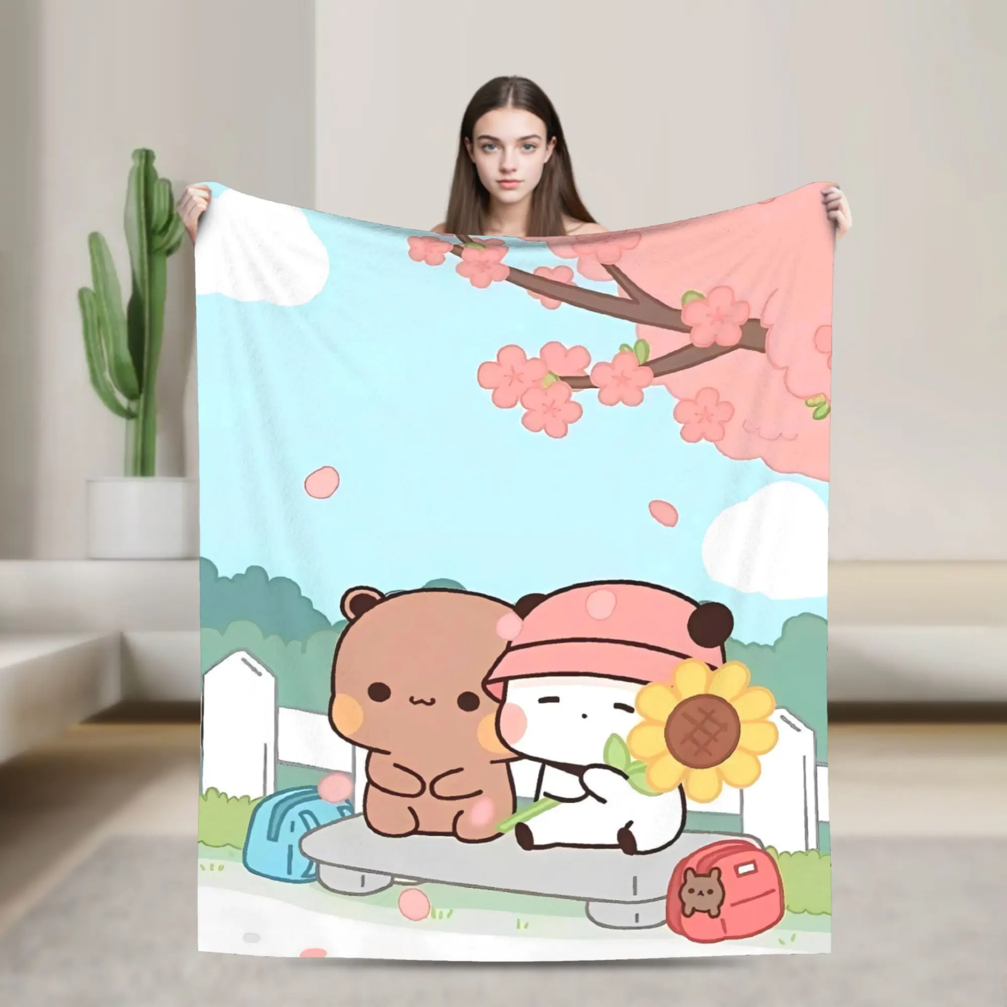 Bear And Panda Bubu Dudu Blanket Super Soft Novelty Plush Bedding Throws For Couch Chair Sofa Bed Flannel Bedspread Bed Cover
Bear And Panda Bubu Dudu Blanket Super Soft Novelty Plush Bedding Throws For Couch Chair Sofa Bed Flannel Bedspread Bed Cover