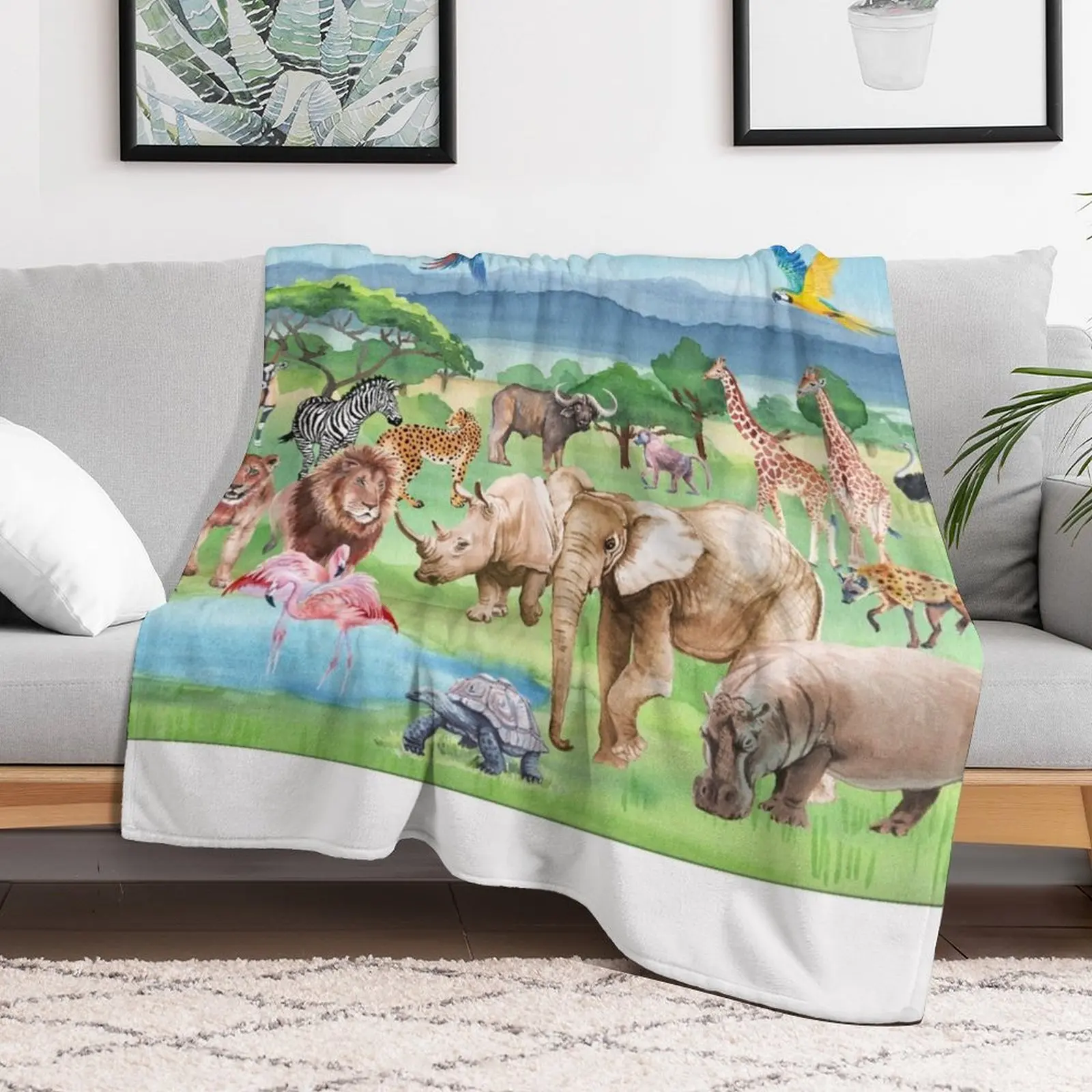 0 African wildlife and animals watercolor. Throw Blanket Decorative Sofa Sofa Throw blankets and throws christmas gifts Blankets
0 African wildlife and animals watercolor. Throw Blanket Decorative Sofa Sofa Throw blankets and throws christmas gifts Blankets