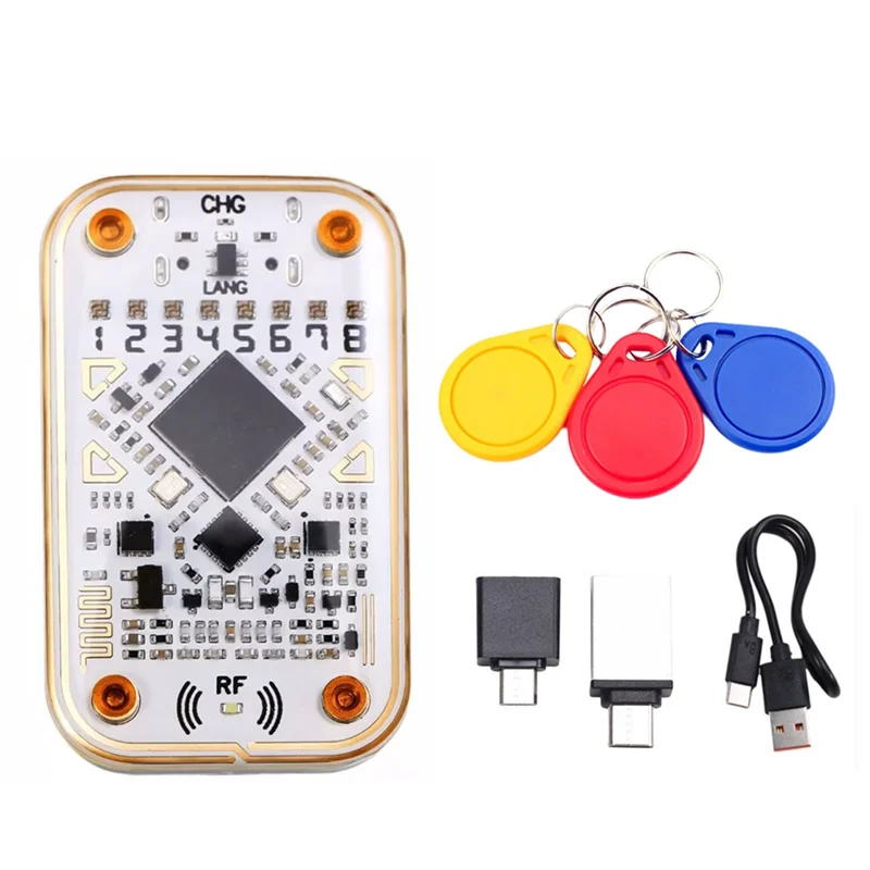 Chameleon Ultra RFID Smart Chip Reader+3XUID Keychain Smart Card Emulator 125K 13.56M IC ID Card Decode NFC Read Writer
Chameleon Ultra RFID Smart Chip Reader+3XUID Keychain Smart Card Emulator 125K 13.56M IC ID Card Decode NFC Read Writer