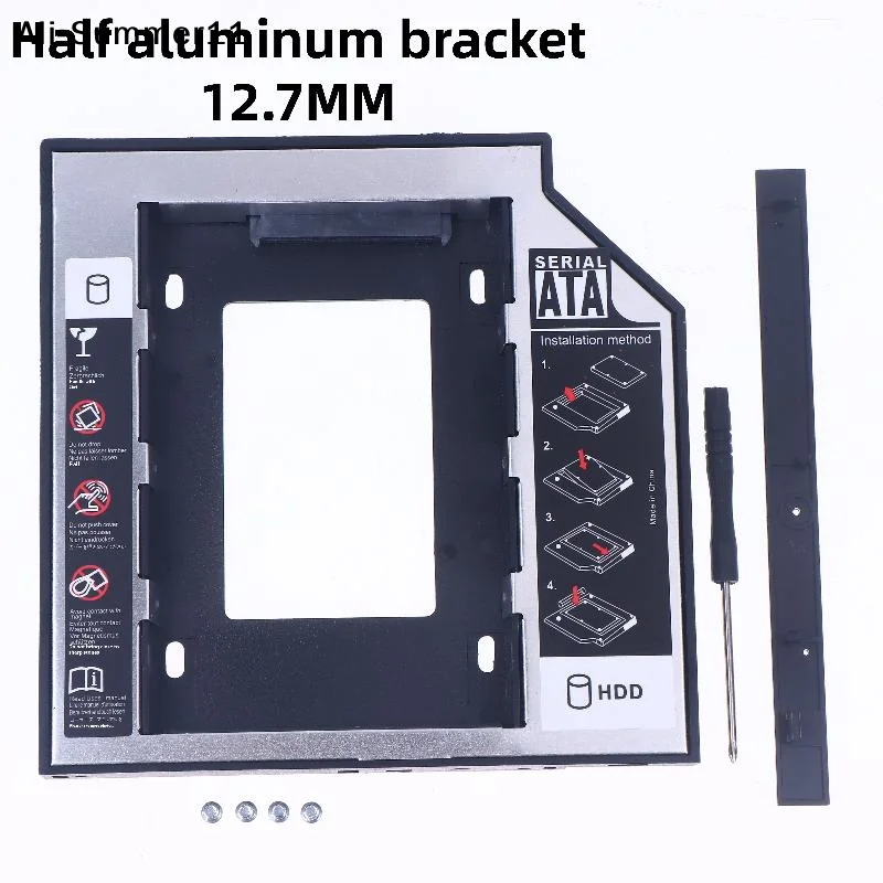 【S11】1 Set Plastic Aluminum Universal 9.5/12.7mm SATA 3.0 2nd HDD Caddy 2.5" SSD CD DVD to HDD Case Enclosure CD-ROM ODD Optibay
【S11】1 Set Plastic Aluminum Universal 9.5/12.7mm SATA 3.0 2nd HDD Caddy 2.5" SSD CD DVD to HDD Case Enclosure CD-ROM ODD Optibay