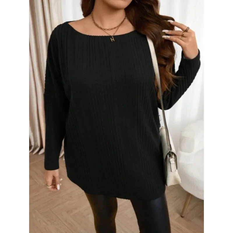 Plus Size 1XL-5XL Women's Fashion Round Neck Solid Color T-shirt Ladies Casual Loose and Comfortable Long Sleeved T-shirt
Plus Size 1XL-5XL Women's Fashion Round Neck Solid Color T-shirt Ladies Casual Loose and Comfortable Long Sleeved T-shirt