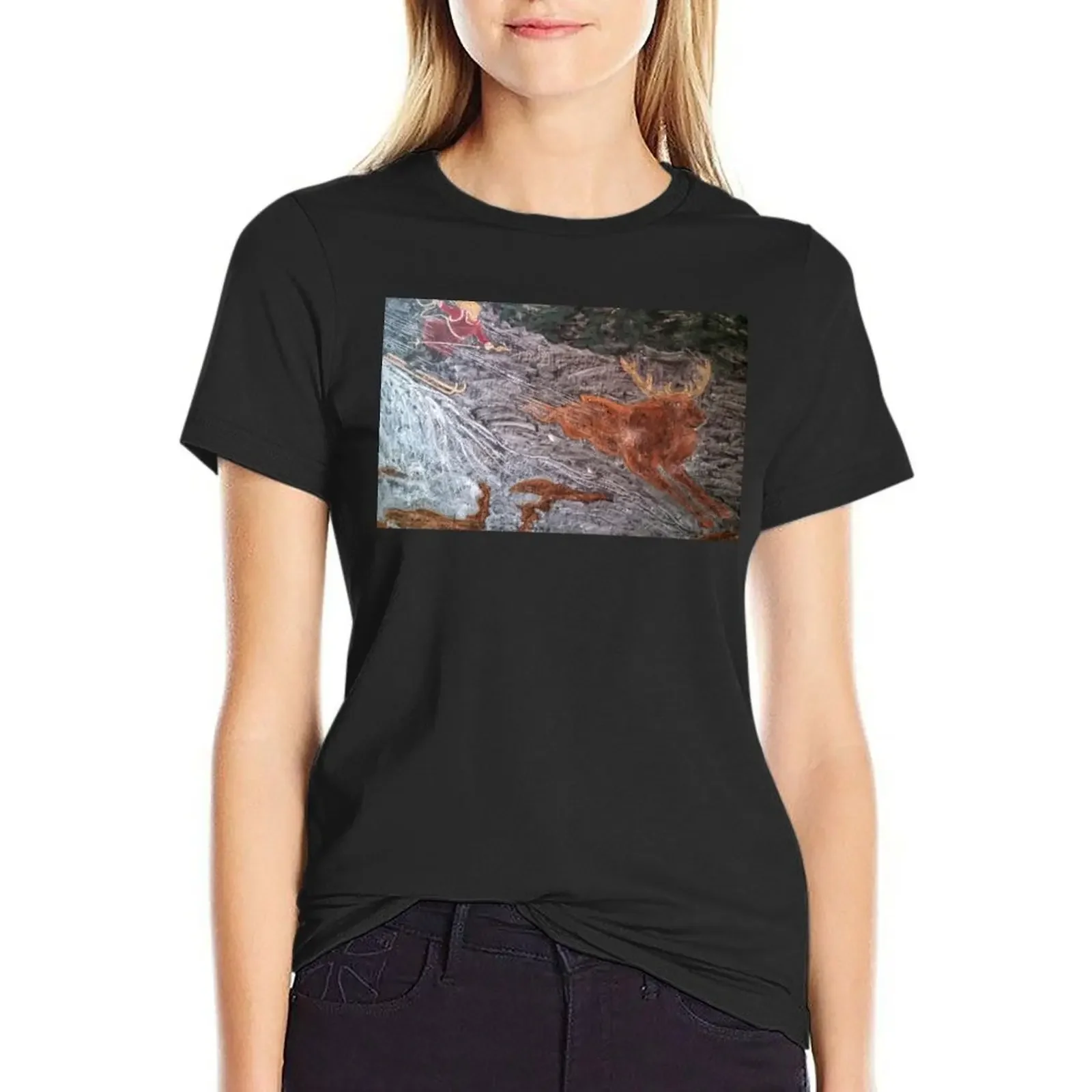 Leminkainen Chases Down Hisii's Elk T-Shirt Blouse vintage clothes plus sizes cotton t shirts Women
Leminkainen Chases Down Hisii's Elk T-Shirt Blouse vintage clothes plus sizes cotton t shirts Women