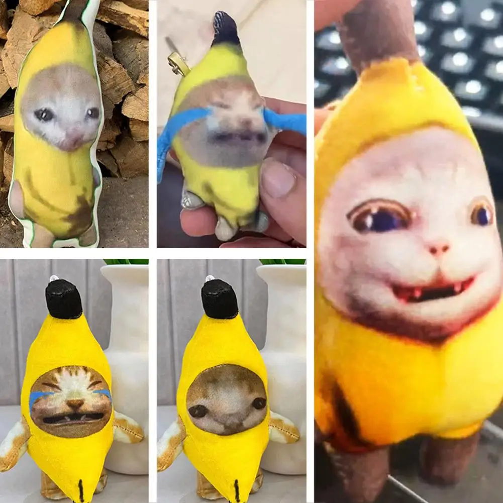 Banana Cat Plush Pendant Cute Crying Banana Cat Funny Keychain Car Bag Pendant Keyring Accessories Gifts To Classmate 2023 New
Banana Cat Plush Pendant Cute Crying Banana Cat Funny Keychain Car Bag Pendant Keyring Accessories Gifts To Classmate 2023 New