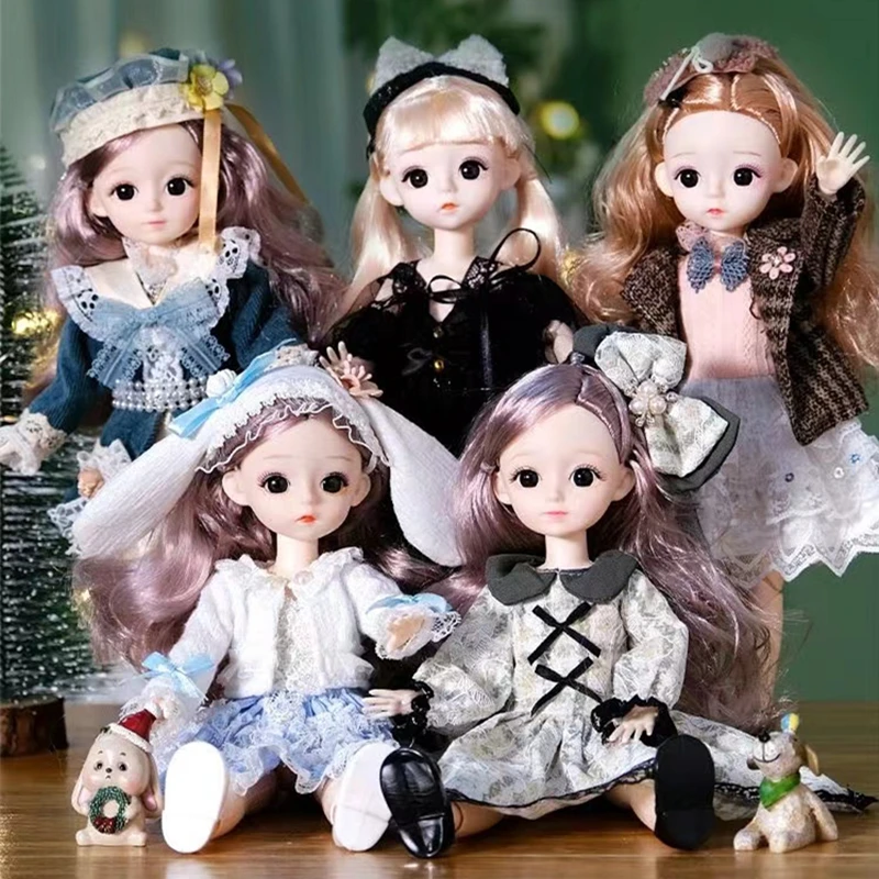 30cm Kawaii BJD Doll Girl 6 Points Joint Movable Doll with Fashion Clothes Soft Hair Dress Up Girl Toys Birthday Gift Doll New
30cm Kawaii BJD Doll Girl 6 Points Joint Movable Doll with Fashion Clothes Soft Hair Dress Up Girl Toys Birthday Gift Doll New