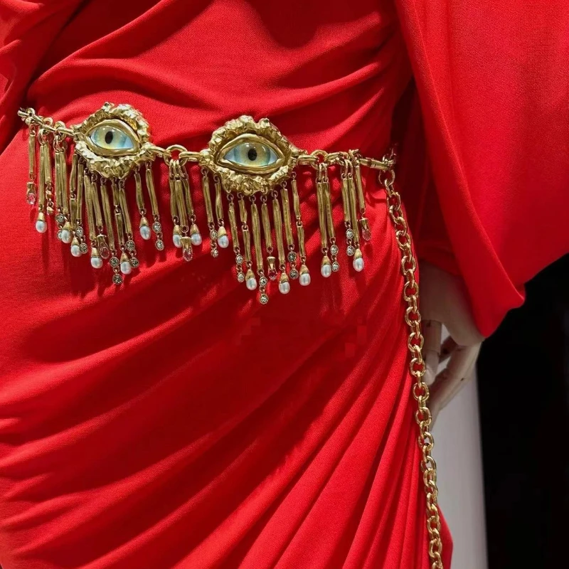 Europe America Classic Eyes Tassel Waist Chain Necklace Women Designer Brand Top Quality Luxury Jewelry Trend
Europe America Classic Eyes Tassel Waist Chain Necklace Women Designer Brand Top Quality Luxury Jewelry Trend