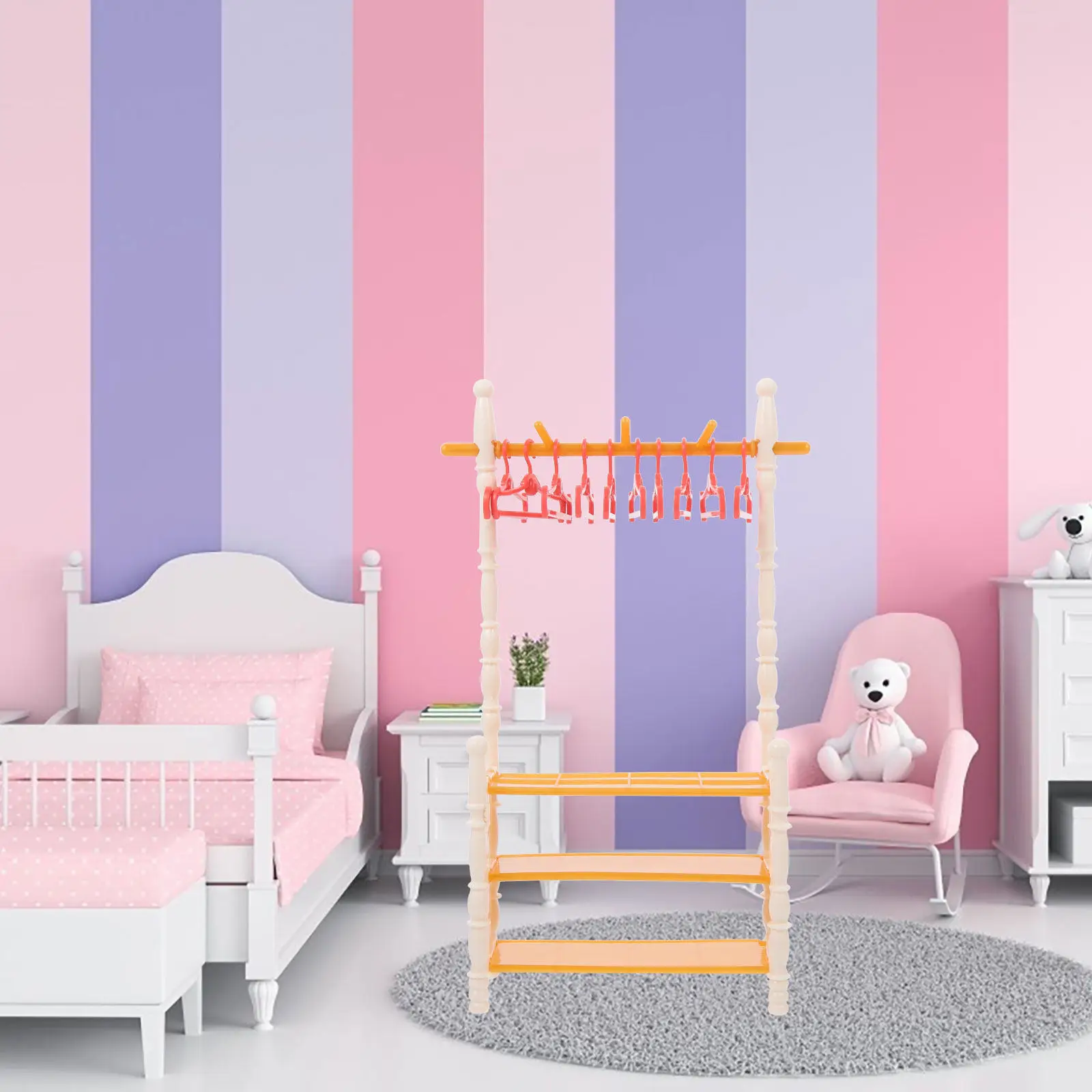 2 комплекта миниатюрных вешалок для одежды из АБС-пластика, аксессуар для миниатюрной мебели, креативное украшение для хранения одежды, декоративный элемент для кукольного домика
2 комплекта миниатюрных вешалок для одежды из АБС-пластика, аксессуар для миниатюрной мебели, креативное украшение для хранения одежды, декоративный элемент для кукольного домика