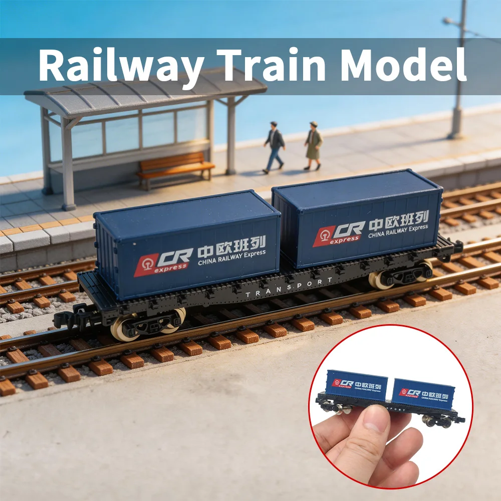 Модель контейнерного вагона N Scale для железнодорожного макета, декор для диорамы, подарок для хобби, 1 шт.
Модель контейнерного вагона N Scale для железнодорожного макета, декор для диорамы, подарок для хобби, 1 шт.