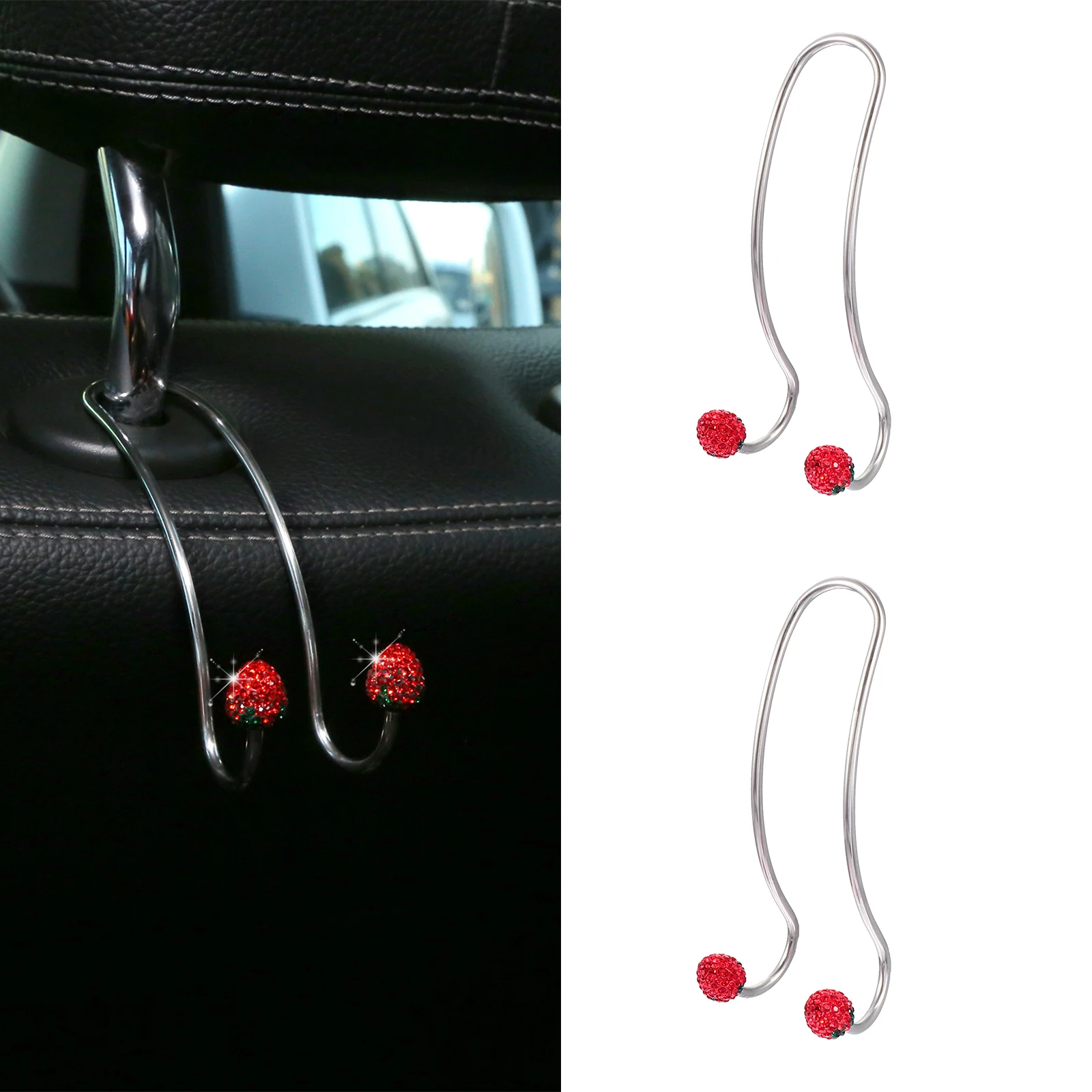2pcs Stainless Steel Car Back Seat Hooks Multifunctional Car Hanger Durable Compact Easy Install Hook Organizer For Headrest
2pcs Stainless Steel Car Back Seat Hooks Multifunctional Car Hanger Durable Compact Easy Install Hook Organizer For Headrest