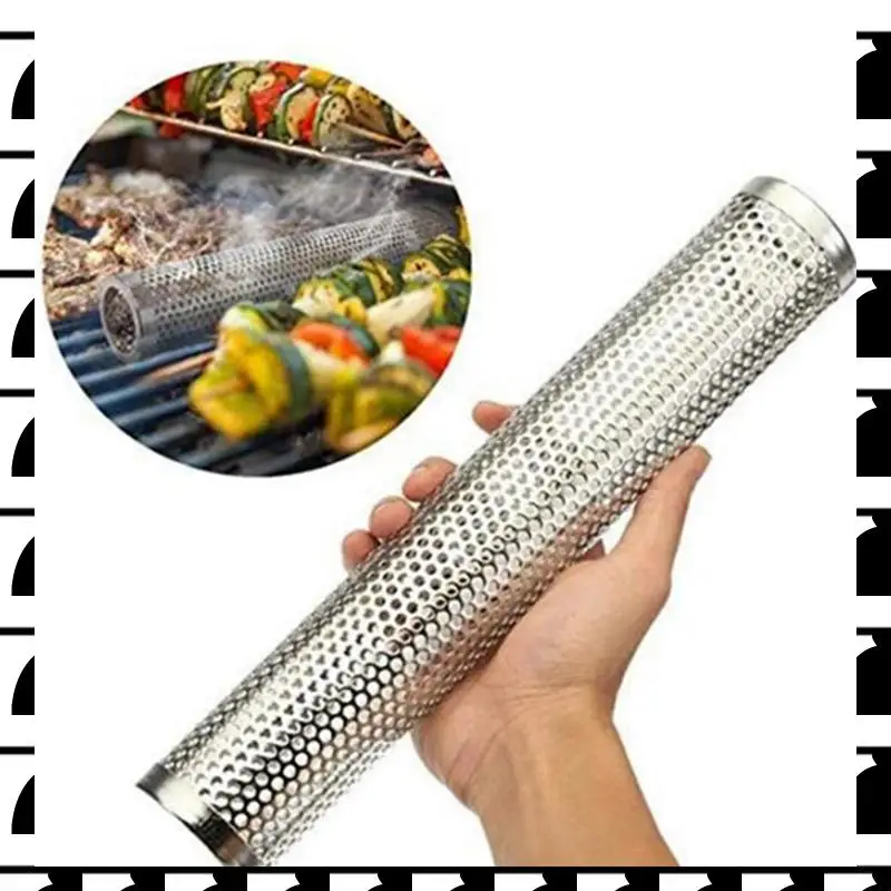 A44U 3X аксессуары для барбекю из нержавеющей стали, сетки с перфорированной сеткой, трубка для курильщика, гриль для барбекю, генератор, фильтр для курильщика, инструмент 
A44U 3X аксессуары для барбекю из нержавеющей стали, сетки с перфорированной сеткой, трубка для курильщика, гриль для барбекю, генератор, фильтр для курильщика, инструмент