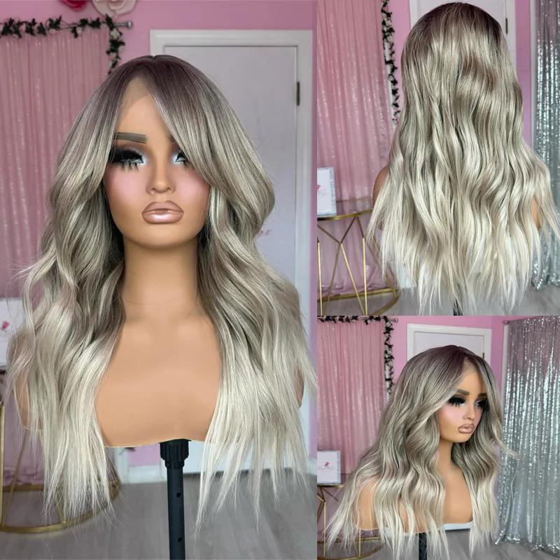 Natural Wave Lace Front Wig Ombre Honey Ash Blonde Wigs for Women Glueless WEar and Go Synthetic Lace Front Wig Cosplay Top Sale
Natural Wave Lace Front Wig Ombre Honey Ash Blonde Wigs for Women Glueless WEar and Go Synthetic Lace Front Wig Cosplay Top Sale
