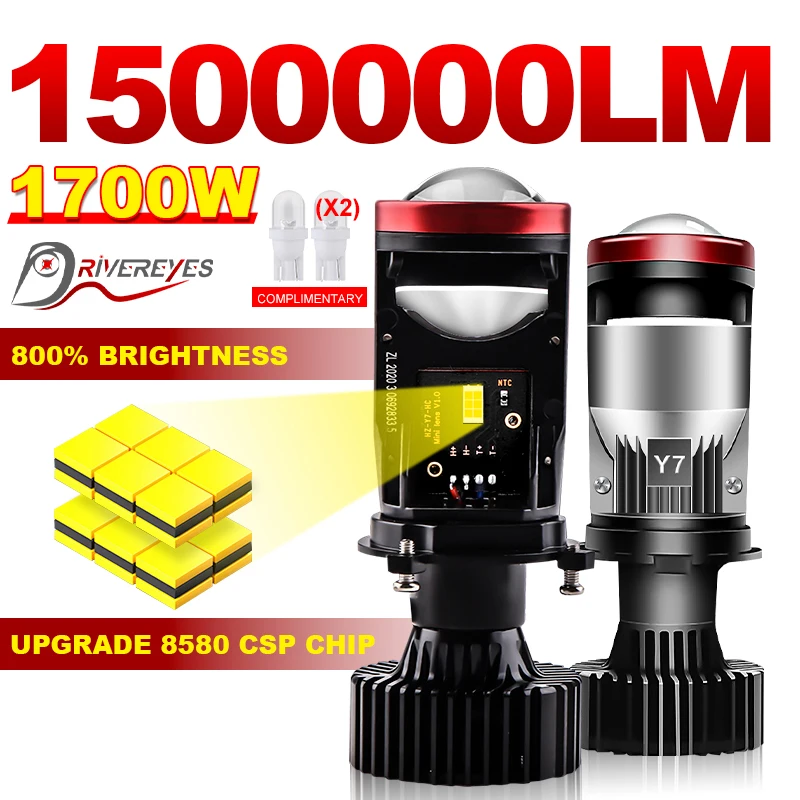 Bi LED H4 Mini Lenses 3000K 4300K 6000K Lighting Canbus 1500000LM 1700W High Power 8580 CSP Chips Hi/Lo Beam 2PCS Lamps 12V 24V
Bi LED H4 Mini Lenses 3000K 4300K 6000K Lighting Canbus 1500000LM 1700W High Power 8580 CSP Chips Hi/Lo Beam 2PCS Lamps 12V 24V