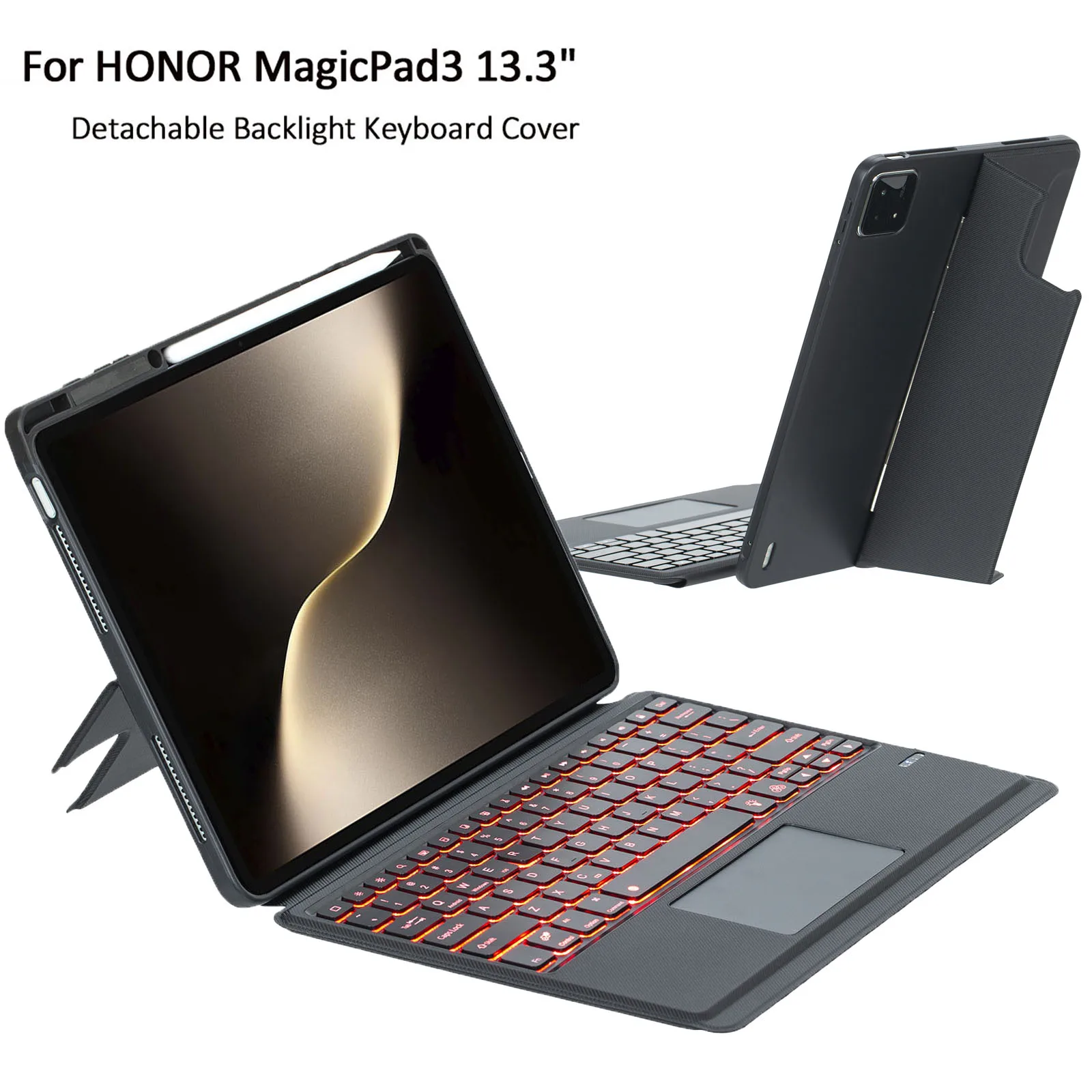 Magic Keyboard Tablet Case for Huawei Honor MagicPad3 13.3inch 2025 CGA-W00 Touchpad Backlight Keyboards Cover with Pen Slot
Magic Keyboard Tablet Case for Huawei Honor MagicPad3 13.3inch 2025 CGA-W00 Touchpad Backlight Keyboards Cover with Pen Slot