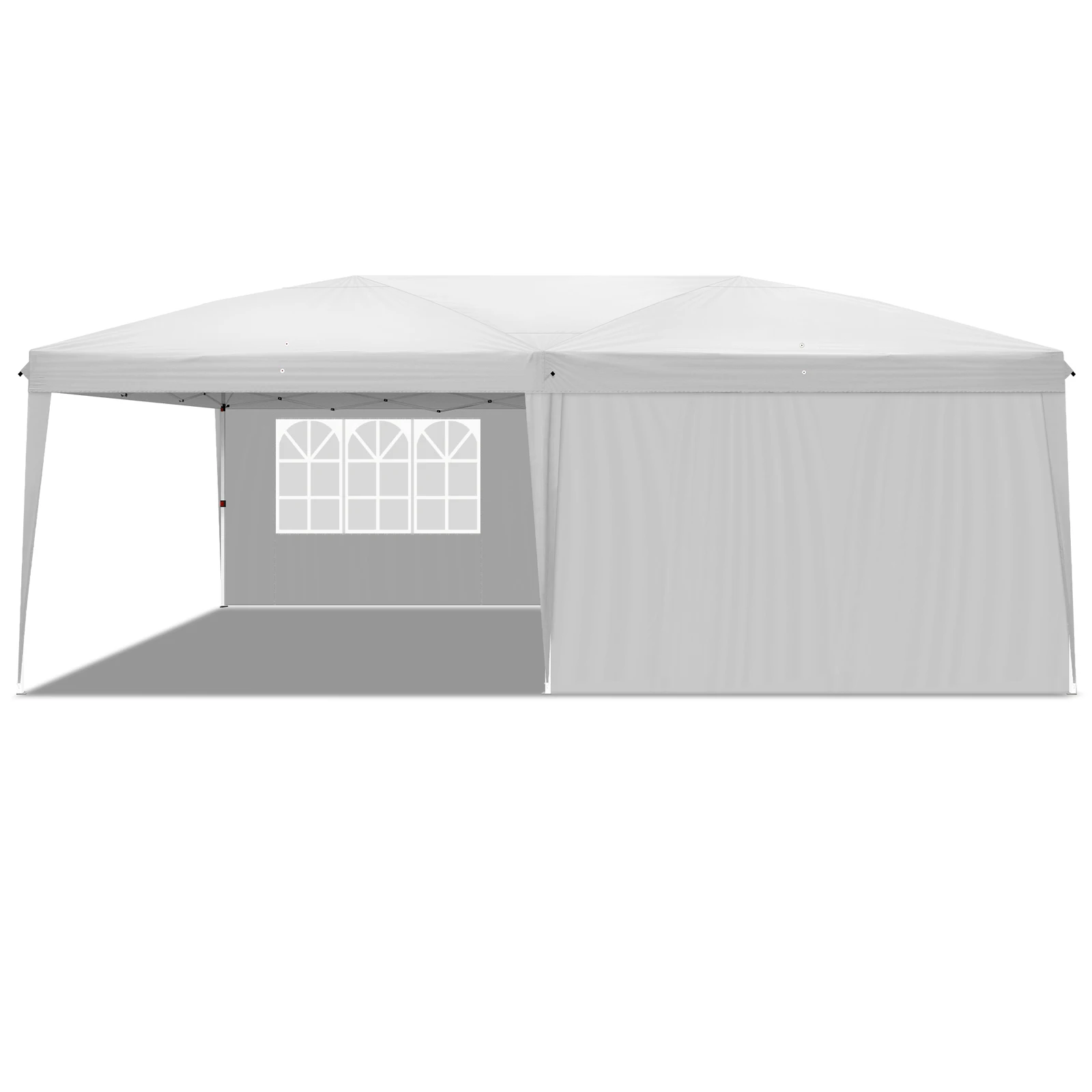 10 * 20ft white 4-sided-2 windows, folding shed, Oxford cloth, plastic sprayed iron pipe, portable.
10 * 20ft white 4-sided-2 windows, folding shed, Oxford cloth, plastic sprayed iron pipe, portable.