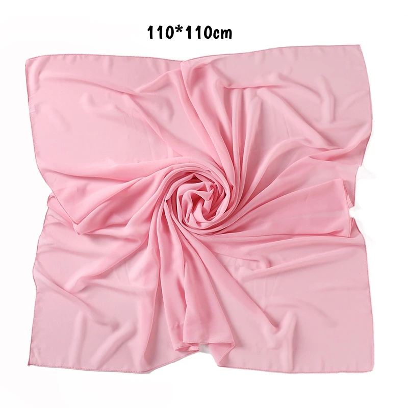 110x110cm Good Quality Pearl Chiffon Square Scarf Hijab Malaysia Plain Solid Color Summer Headscarf Muslim Woman Large Veil
110x110cm Good Quality Pearl Chiffon Square Scarf Hijab Malaysia Plain Solid Color Summer Headscarf Muslim Woman Large Veil