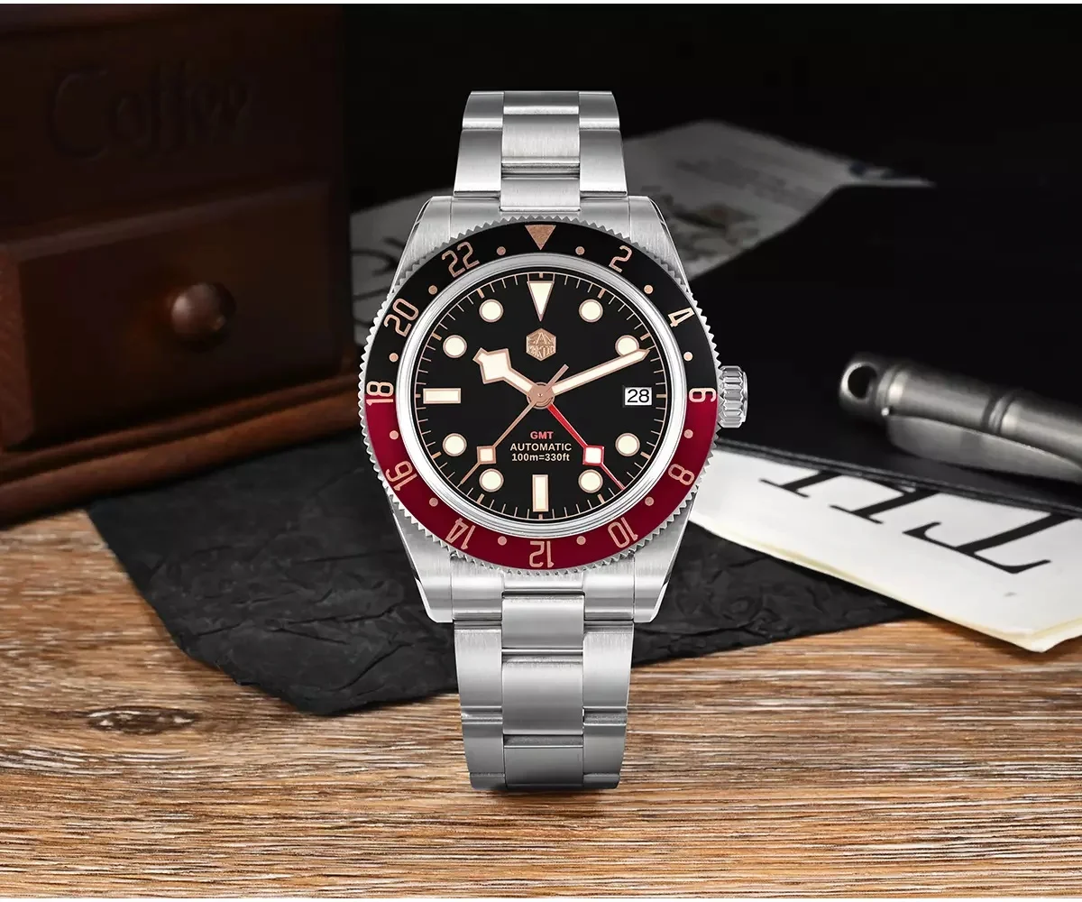 Часы San Martin 39 мм COKE NH34, механизм BB GMT, механические часы, водонепроницаемость 100 м, SN0109-G-3
Часы San Martin 39 мм COKE NH34, механизм BB GMT, механические часы, водонепроницаемость 100 м, SN0109-G-3