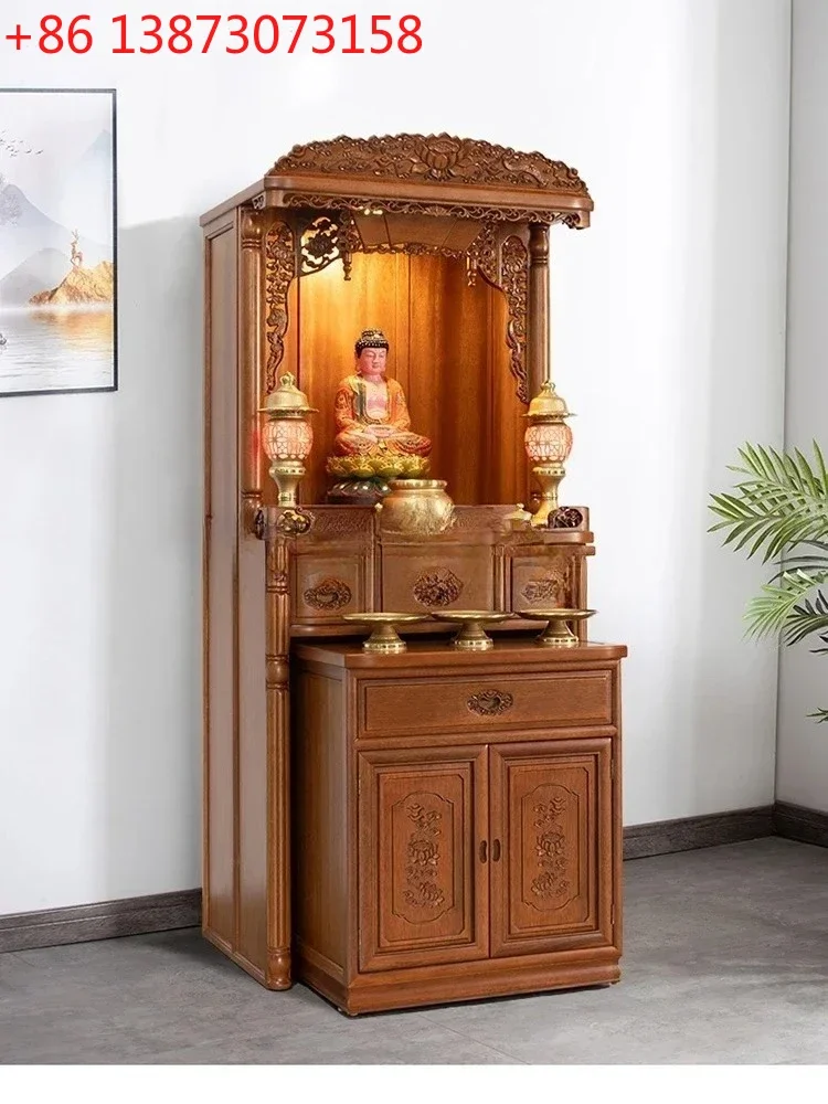 Buddhist shrine offering table Shentai new Chinese vertical cabinet modern household solid wood Buddhist shrine cabinet
Buddhist shrine offering table Shentai new Chinese vertical cabinet modern household solid wood Buddhist shrine cabinet