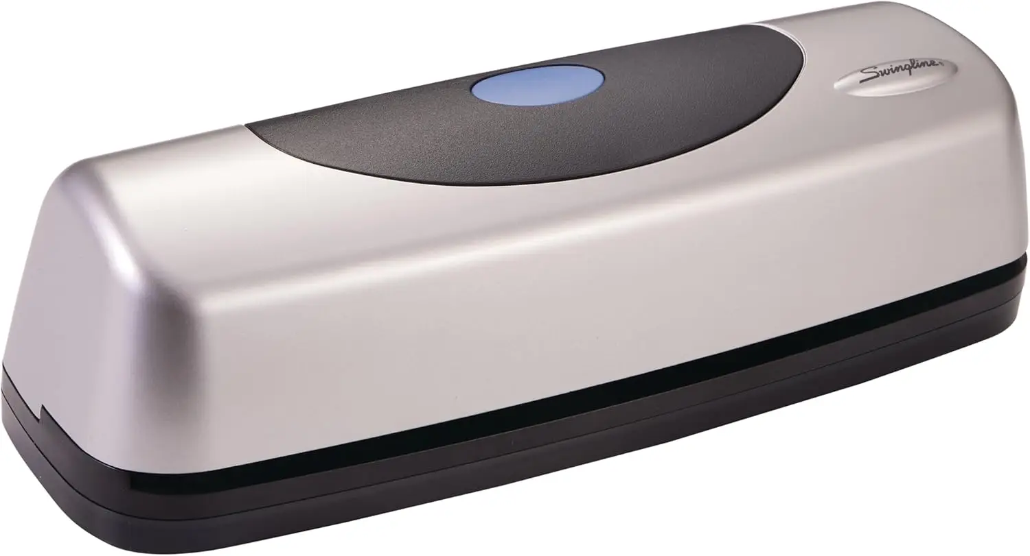 Electric 3-Hole Punch, 15-Sheet Capacity, Jam Resistant, Dual Power Options
Electric 3-Hole Punch, 15-Sheet Capacity, Jam Resistant, Dual Power Options
