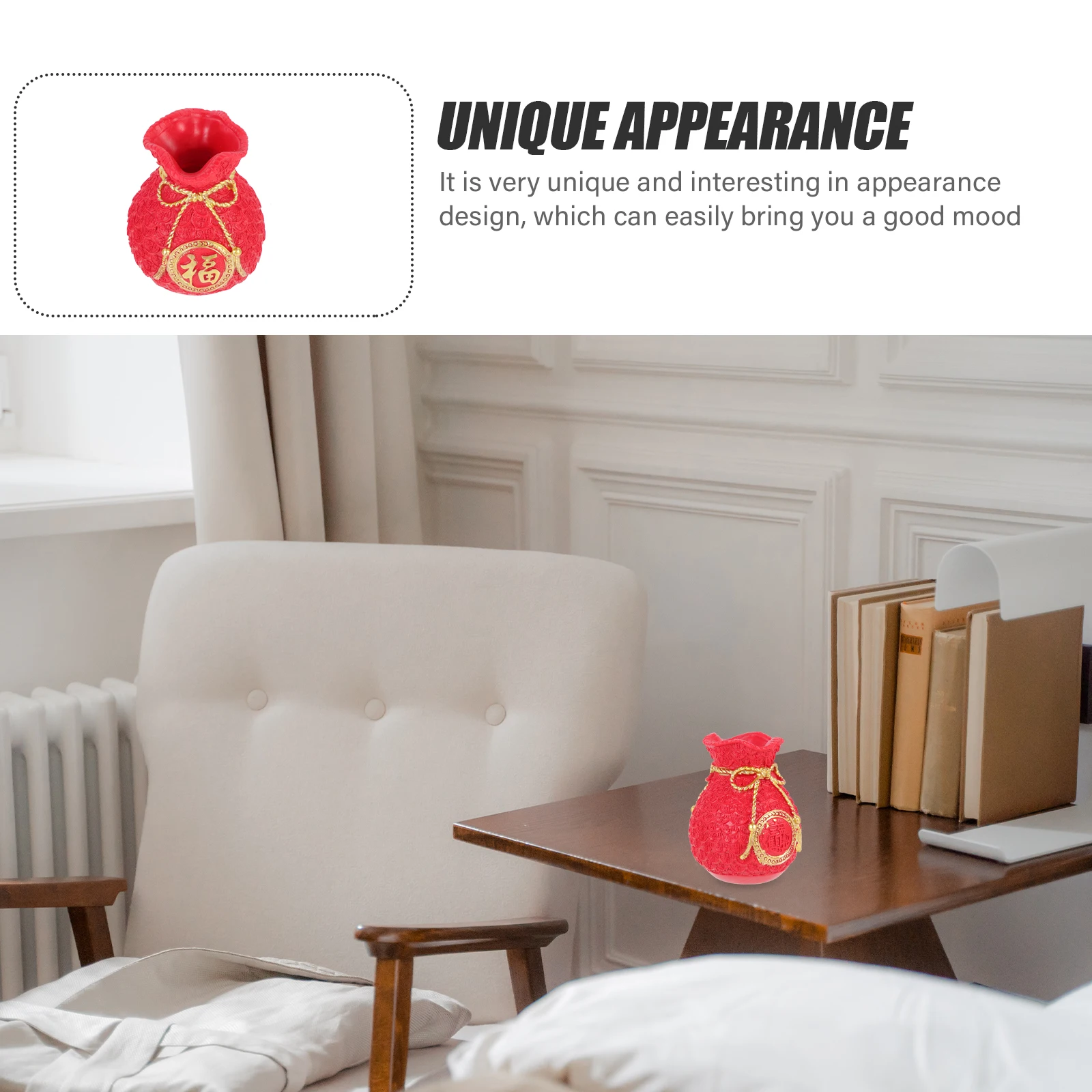Money Bag Red Piggy Bank Creative Resin Ornament Decor Fortune Lucky Pouch Cash Apartment Decorative Storage Jar
Money Bag Red Piggy Bank Creative Resin Ornament Decor Fortune Lucky Pouch Cash Apartment Decorative Storage Jar