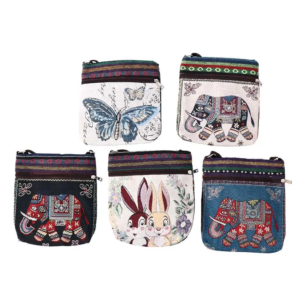 Embroidery Ethnic Style Crossbody Bag Butterfly Large Capacity Cute Elephant Cloth Bag Canvas Rabbit Animal Shoulder Bag
Embroidery Ethnic Style Crossbody Bag Butterfly Large Capacity Cute Elephant Cloth Bag Canvas Rabbit Animal Shoulder Bag