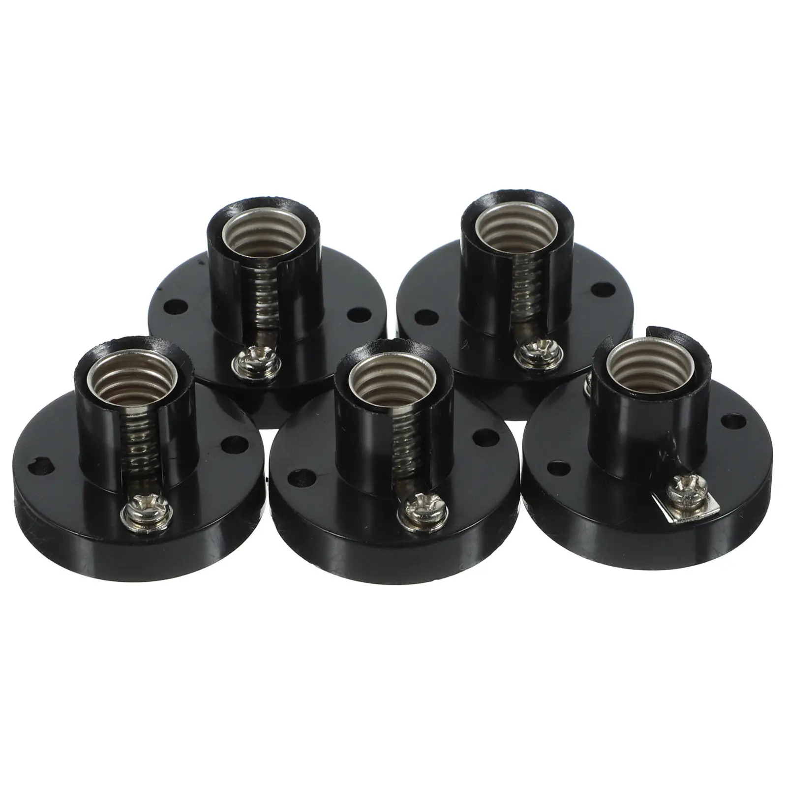 5Pcs E10 Light Bulb Holder Screw Socket Lamp Base Bakelite Alloy for Home Commercial Use Lamp Parts Replacement
5Pcs E10 Light Bulb Holder Screw Socket Lamp Base Bakelite Alloy for Home Commercial Use Lamp Parts Replacement