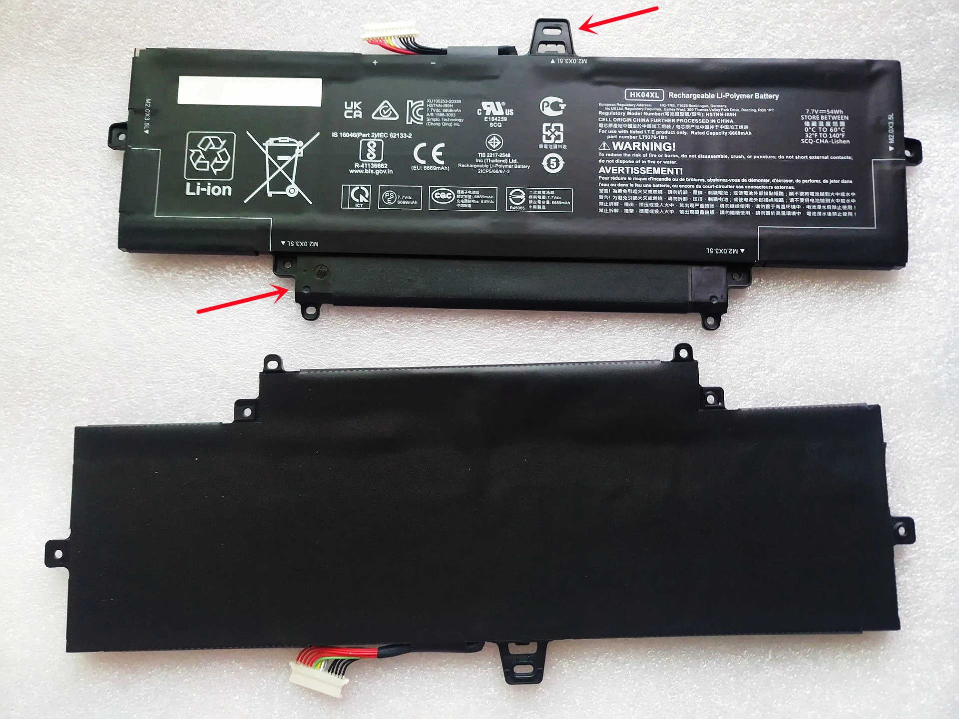 Laptop Battery HK04XL L84352-005 L82391-005 HSTNN-IB9H 78.5Wh/54Wh For EliteBook x360 1030 G7 1030 G8 1040 G7 1040 G8 Series
Laptop Battery HK04XL L84352-005 L82391-005 HSTNN-IB9H 78.5Wh/54Wh For EliteBook x360 1030 G7 1030 G8 1040 G7 1040 G8 Series