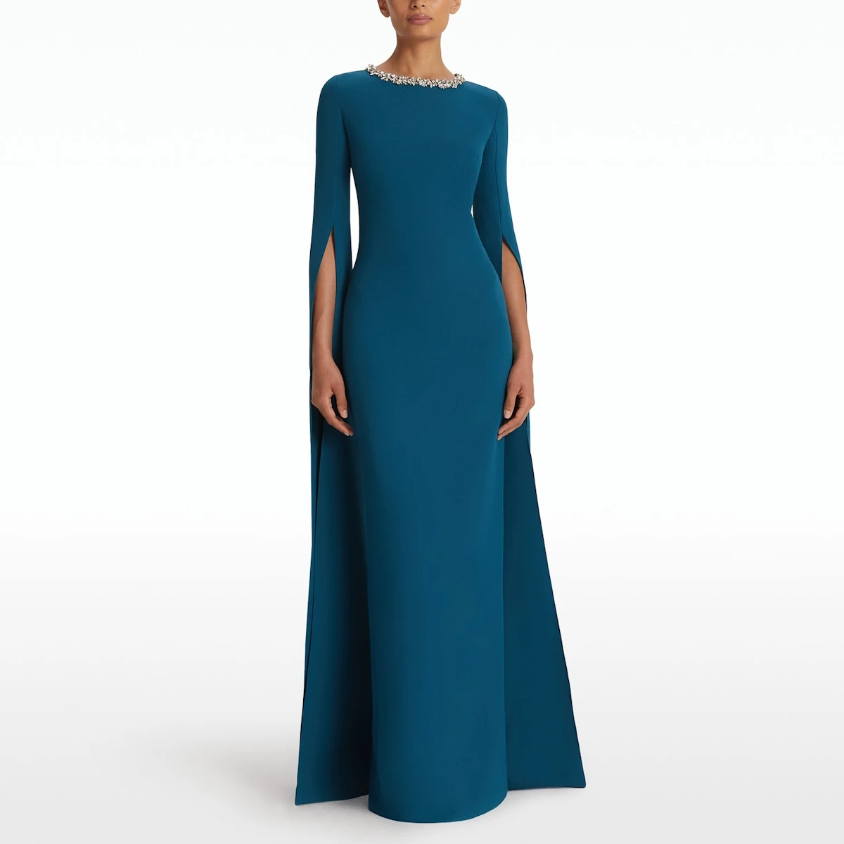 ROSELLA Boat Neck with Crystal Womens Dresses Evening Party Dress with Split Sleeves Floor Length Dresses for Prom
ROSELLA Boat Neck with Crystal Womens Dresses Evening Party Dress with Split Sleeves Floor Length Dresses for Prom